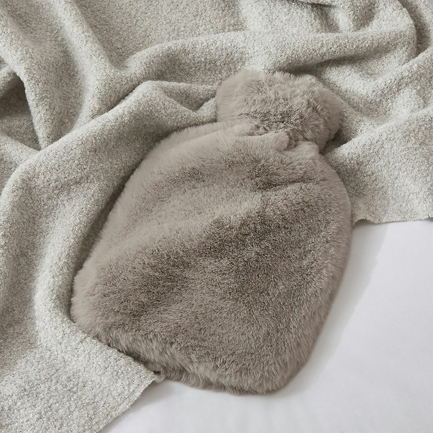 The White Company, Super Soft Faux Fur Hot Water Bottle