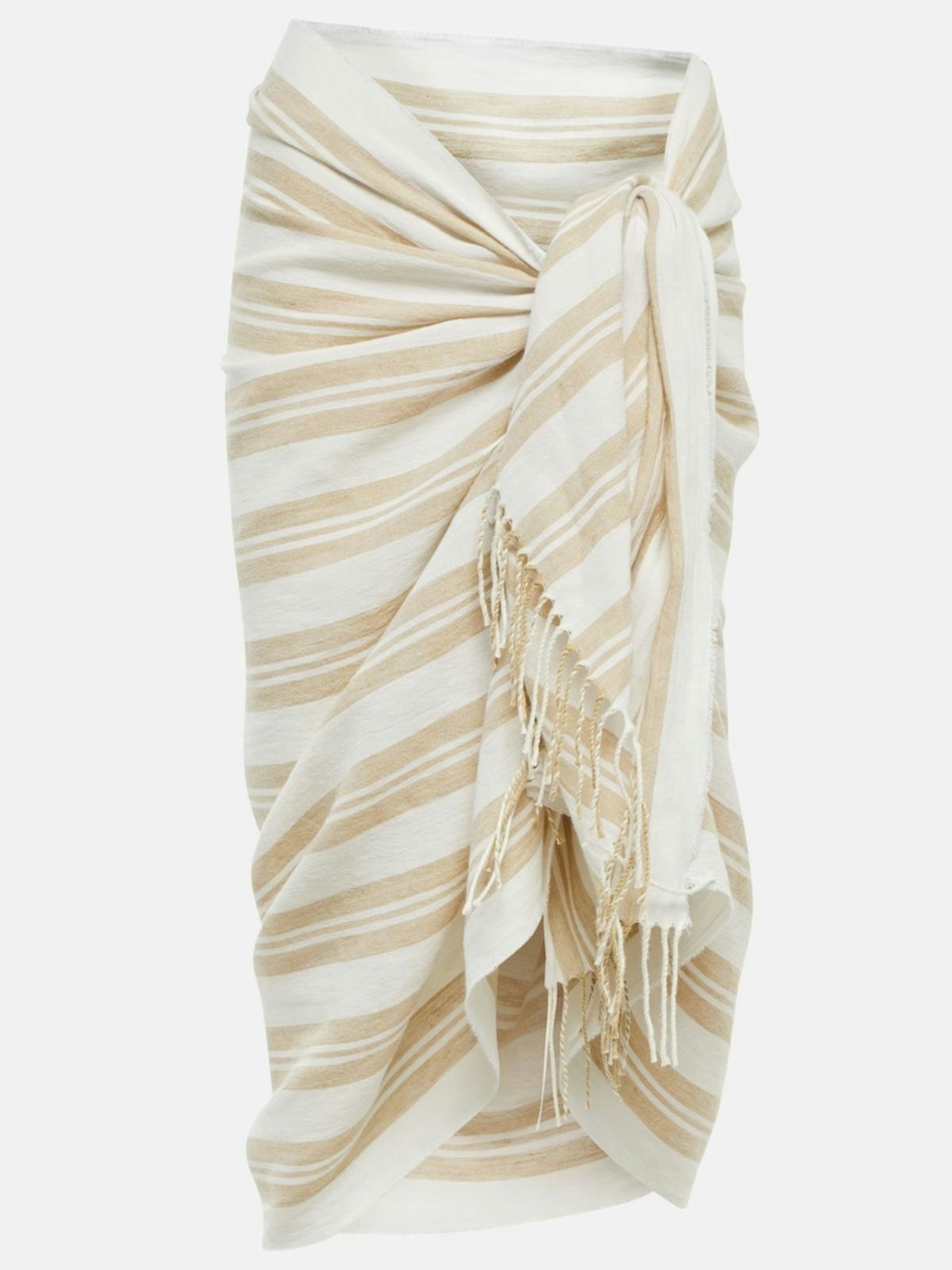 TOTEME Striped Linen And Cotton Beach Cover-Up