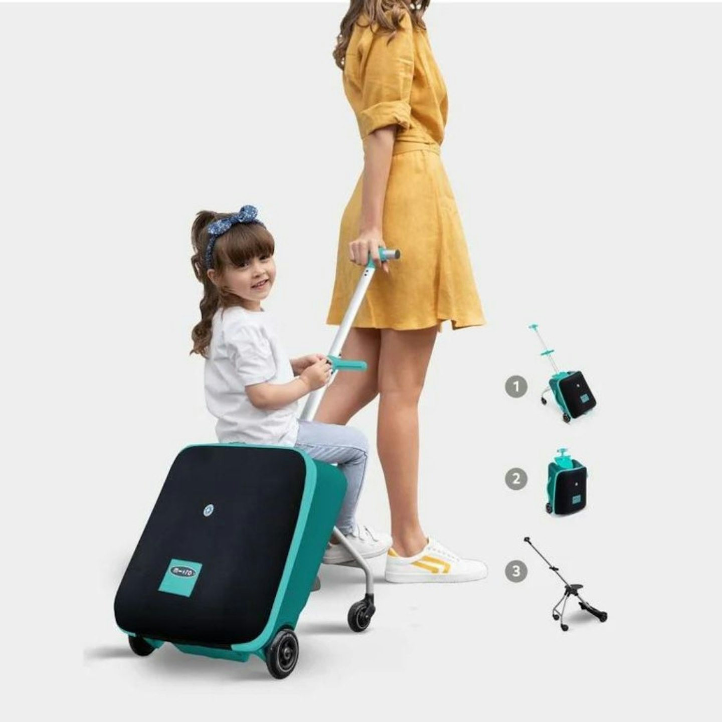 Trike Suitcase: Teal Green