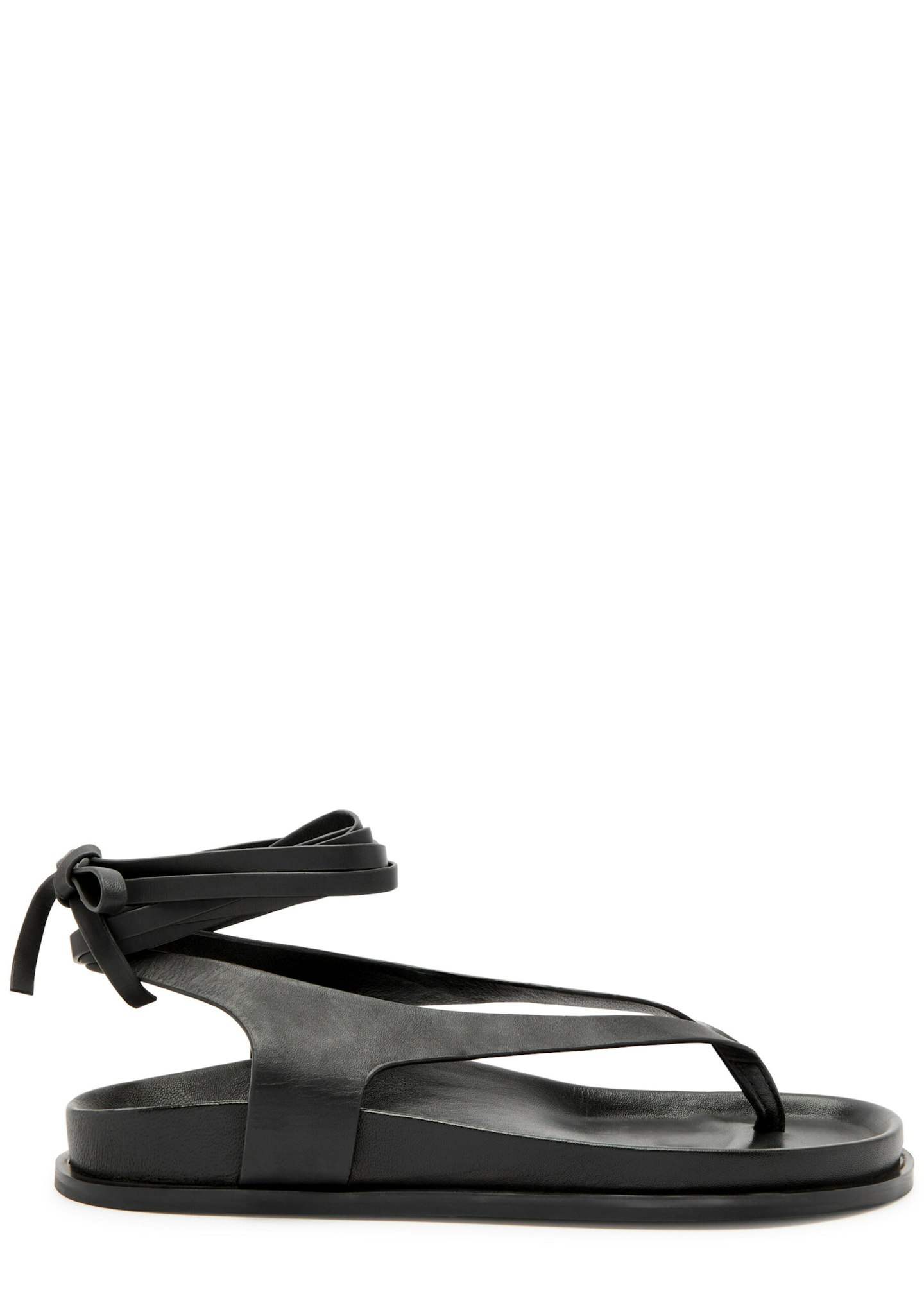 A.Emery, Shel Lace-Up Leather Thong Sandals