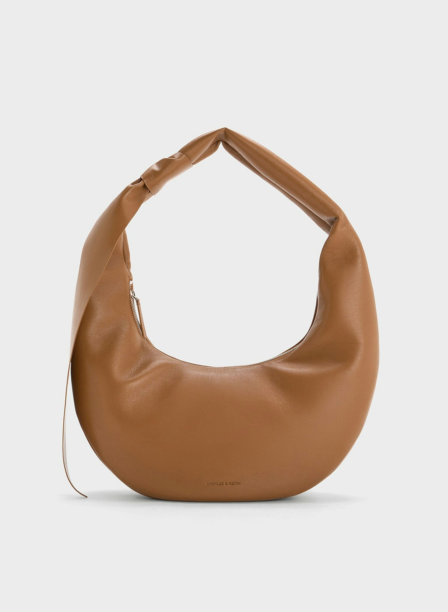 Charles & Keith Toni Hobo Bag in Chocolate
