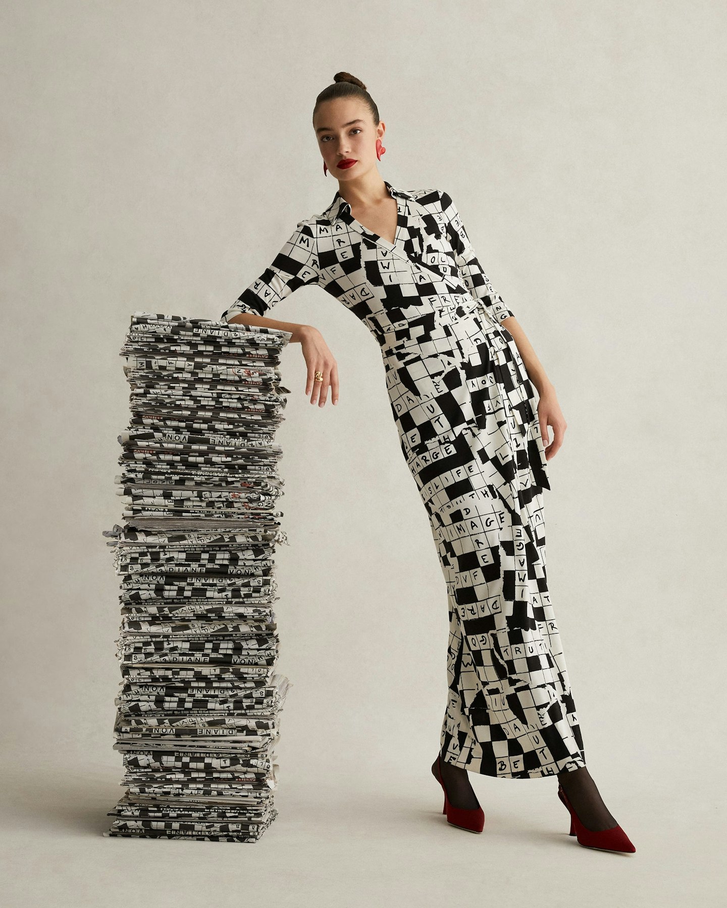 Diane Von Furstenberg, Abigail Silk Jersey Maxi Wrap Dress