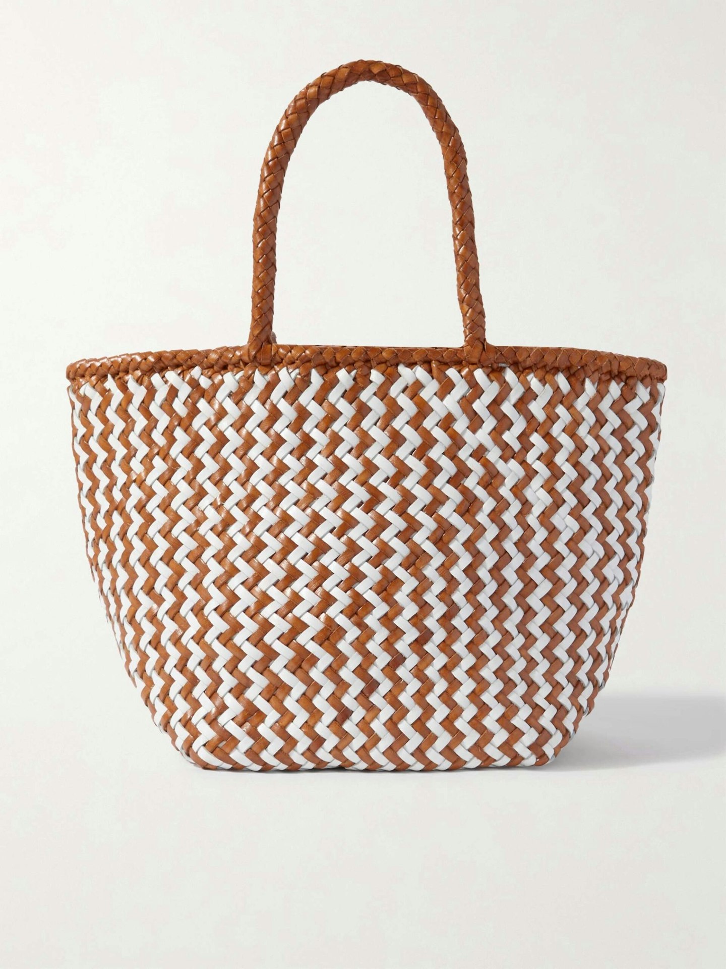 Dragon Diffusion, Grace Small Woven Leather Tote