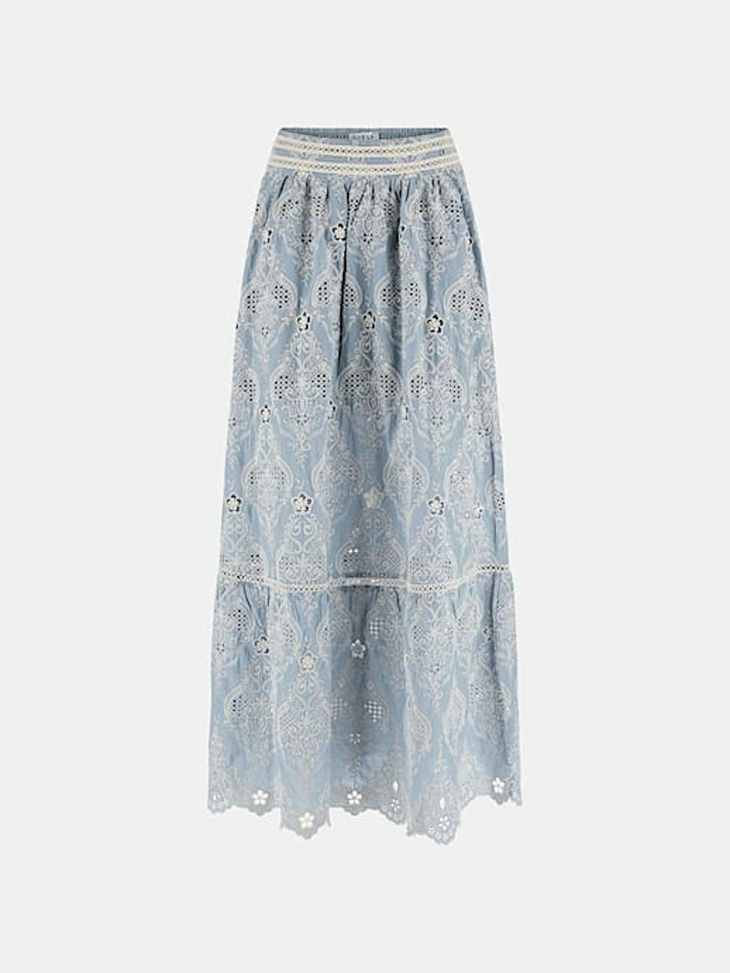 Guess, Embroidered Long Skirt