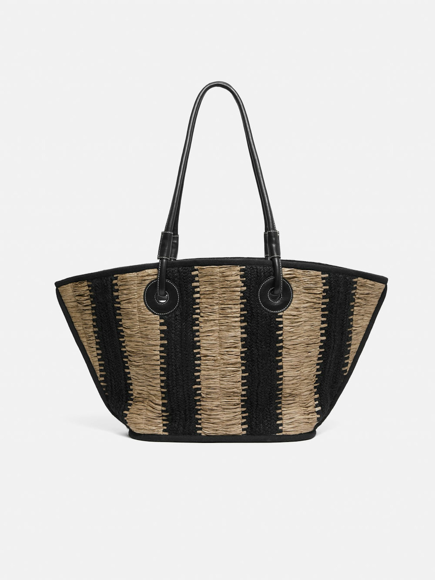 Jigsaw, Raffia Stripe Tote