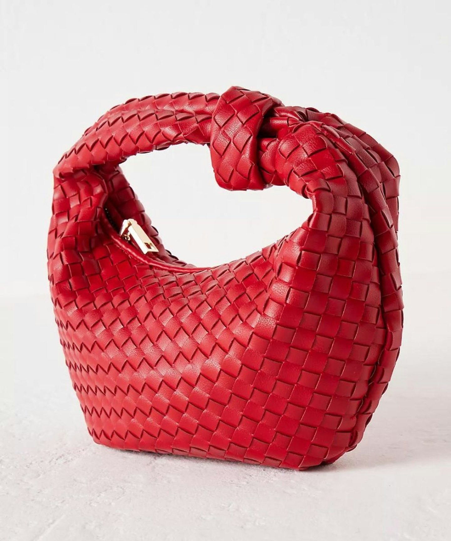 Melie Bianco Larissa Woven Faux-Leather Shoulder Bag