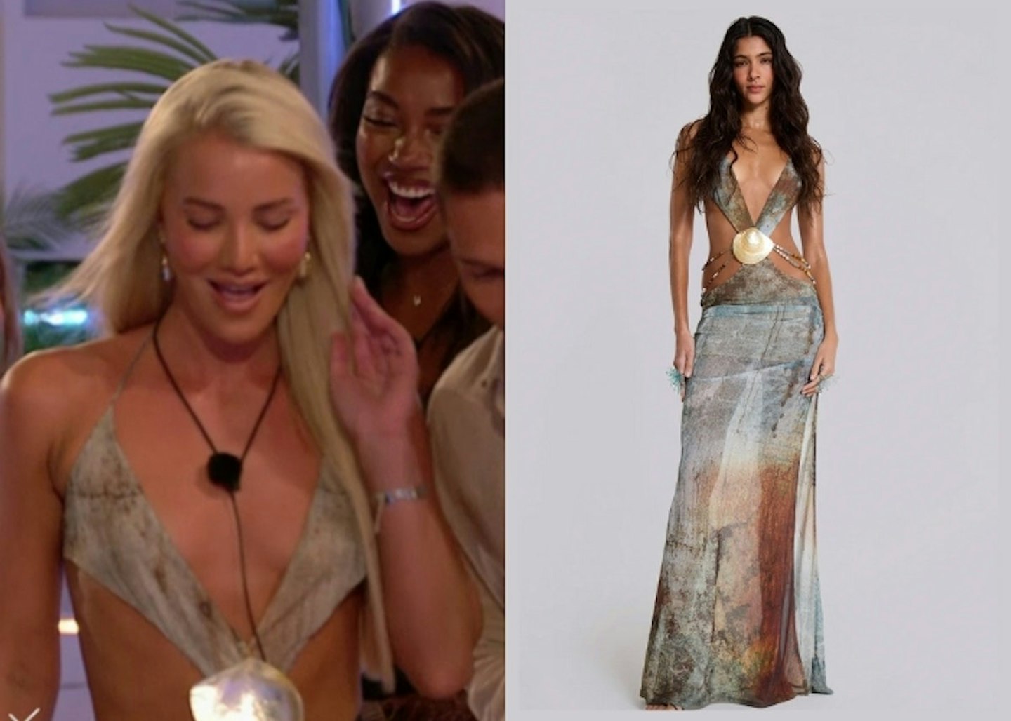 Grace Jackson's Seashell Maxi Dress