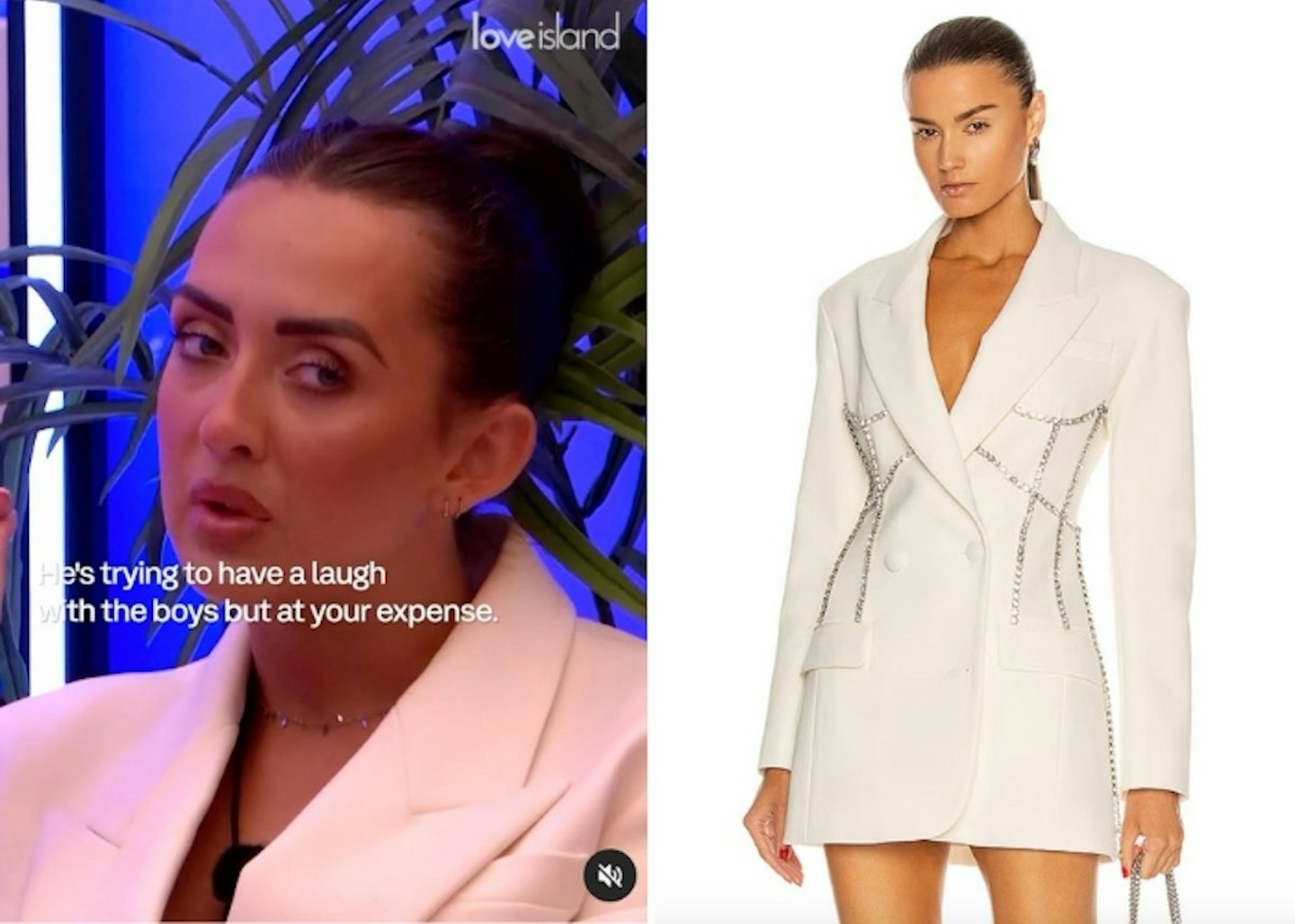 Jess White's White Blazer Dress