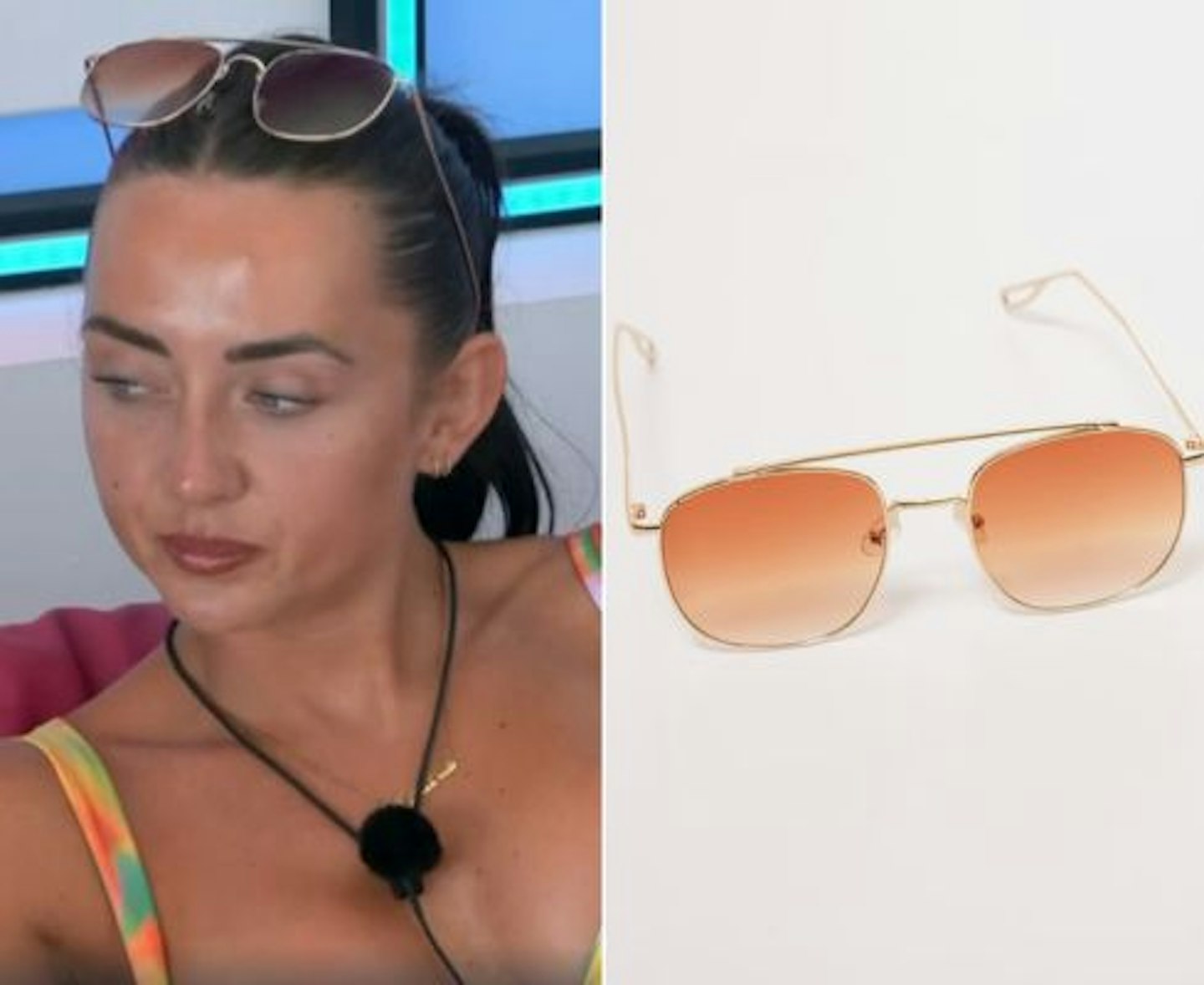 Jess White's PrettyLittleThing Aviator Sunglasses