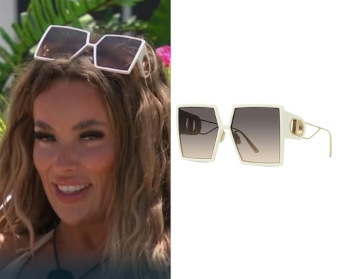 Harriet Blackmore's White Dior Sunglasses