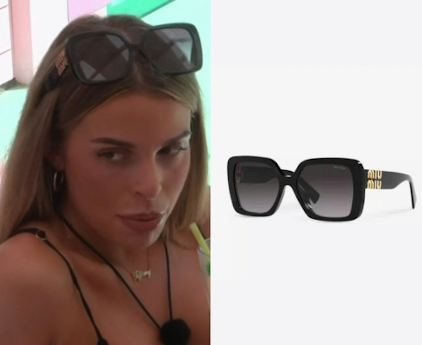 Tiffany Leighton's Black Chunky Frame Sunglasses