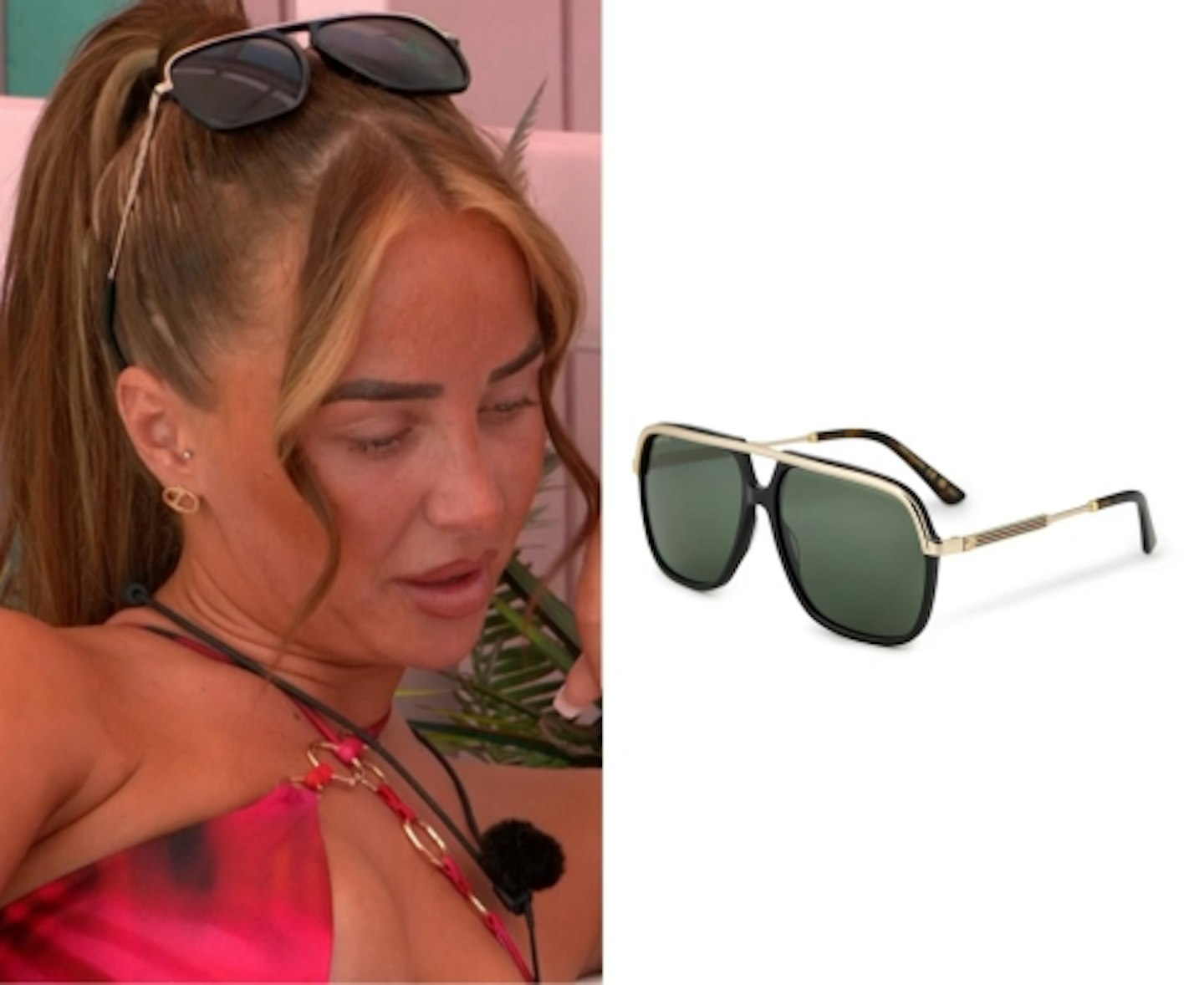 Nicole Samuel's Top Bar Aviator Sunglasses