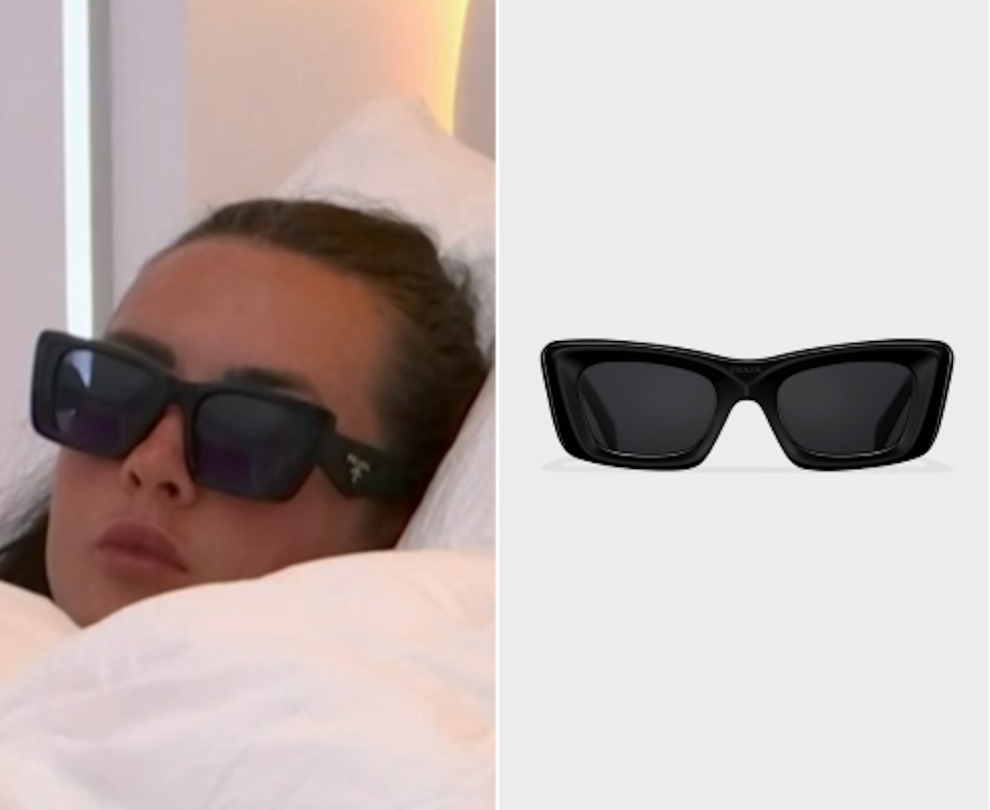 Jess White's Cat Eye Prada Sunglasses