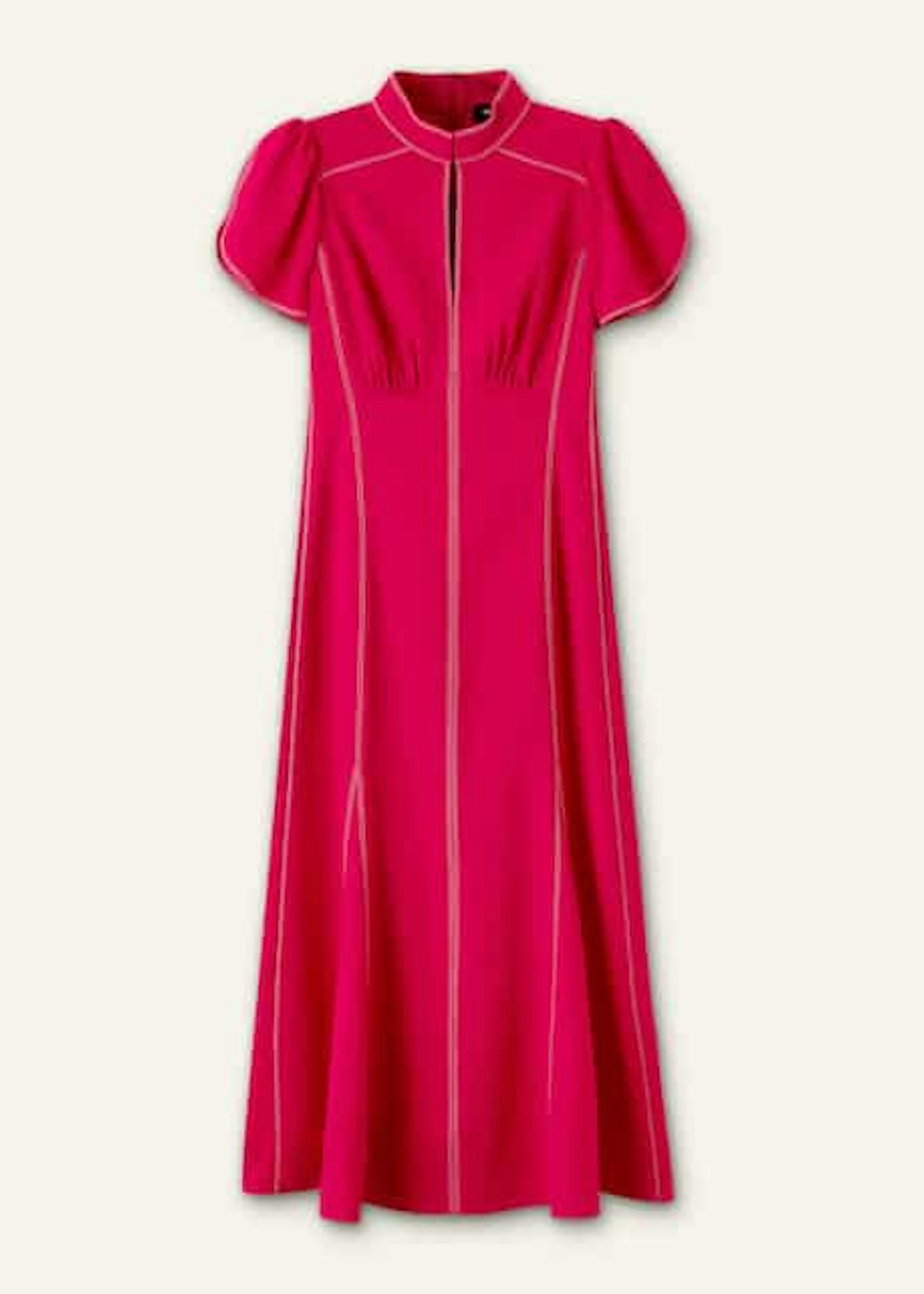 ME+EM Contrast Stitch Midi Dress