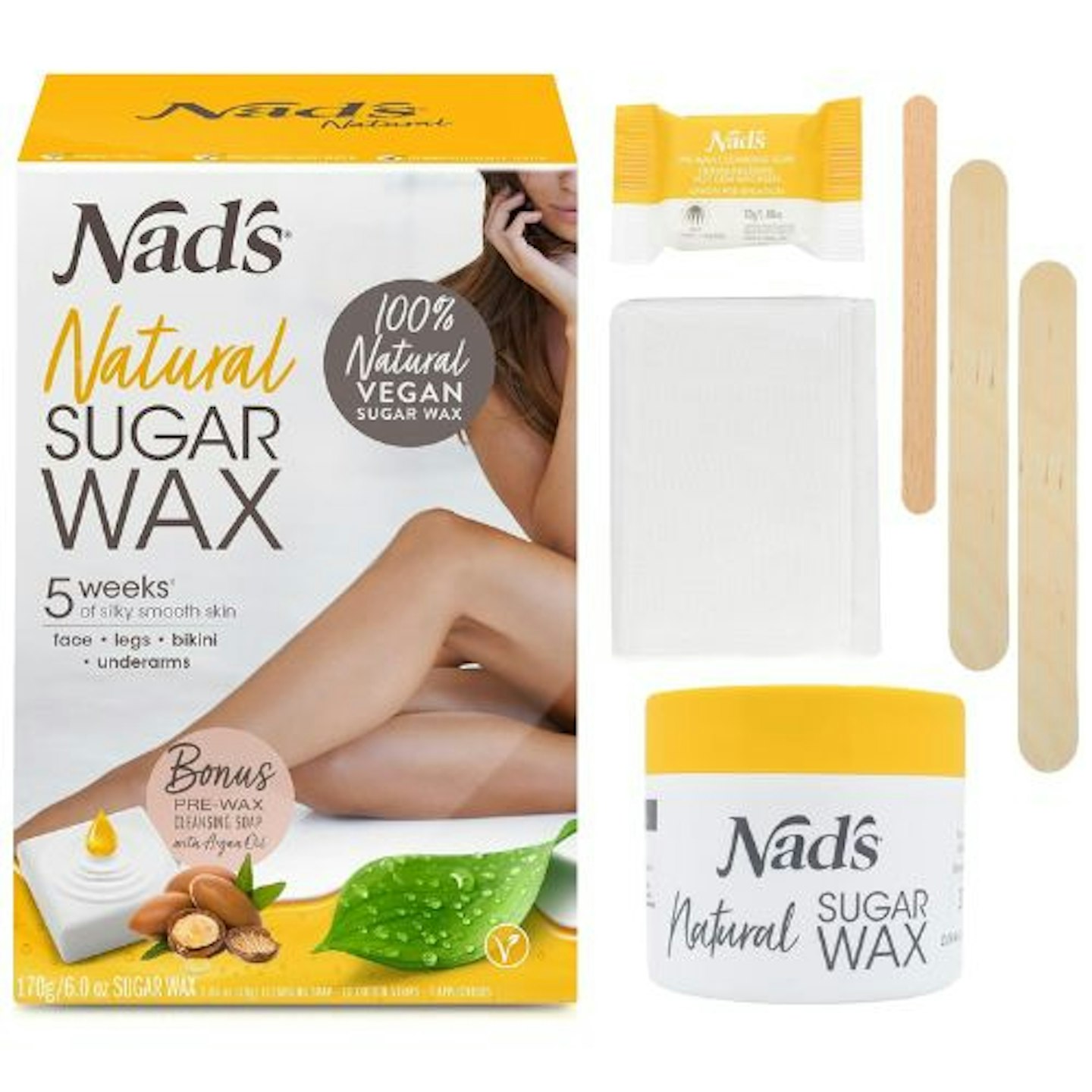 Nad's 100% Natural Sugar Wax Kit