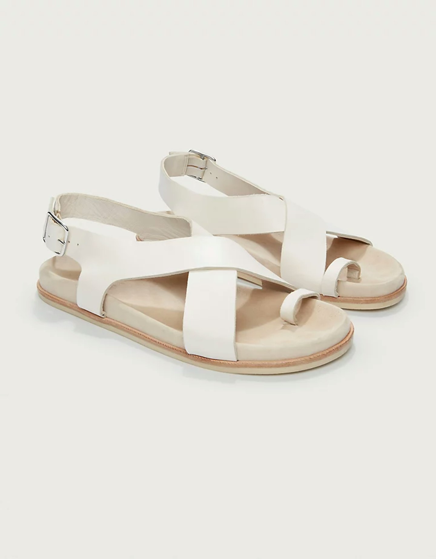 Arket, Leather Toe Loop Footbed Sandals