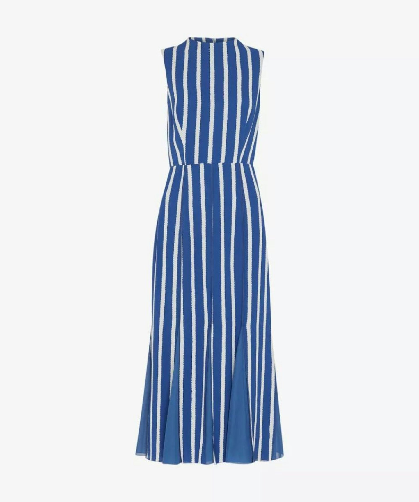 Whistles, Crinkle Stripe-Print Sleeveless Woven Dress