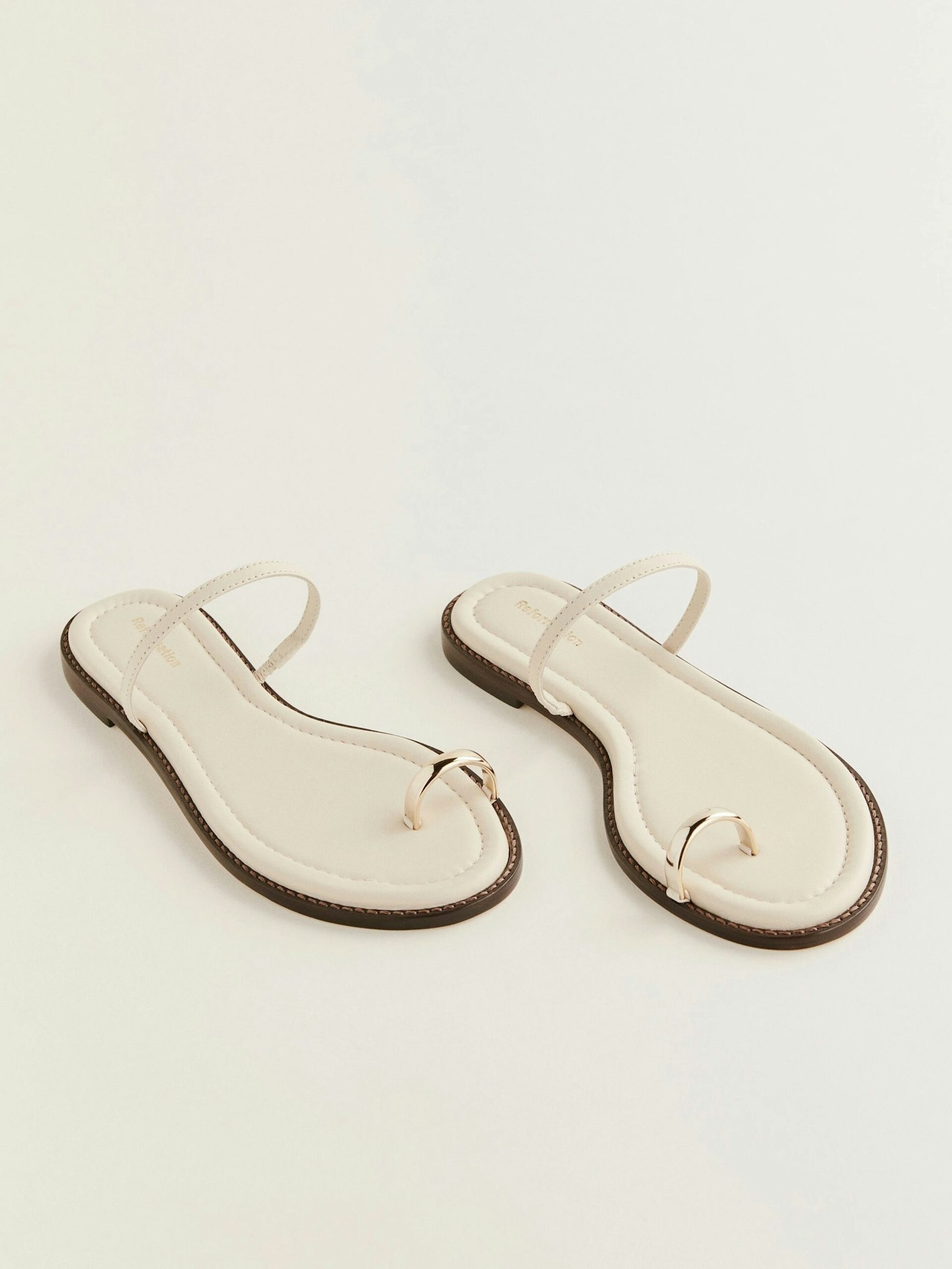 reformation toe ring sandals