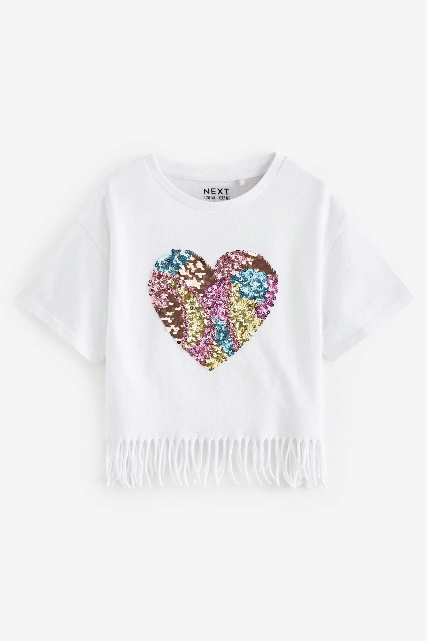 Next, White Heart T Shirt