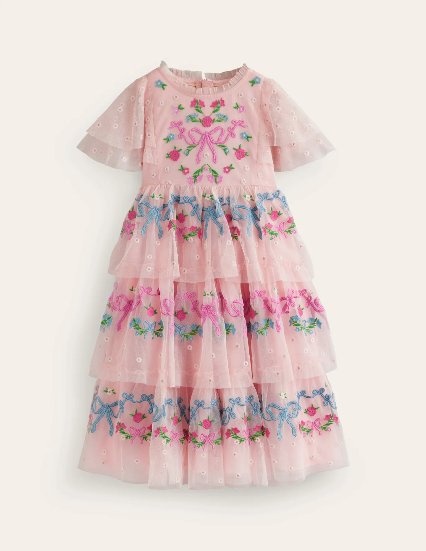 Boden, Embroidered Tulle Dress