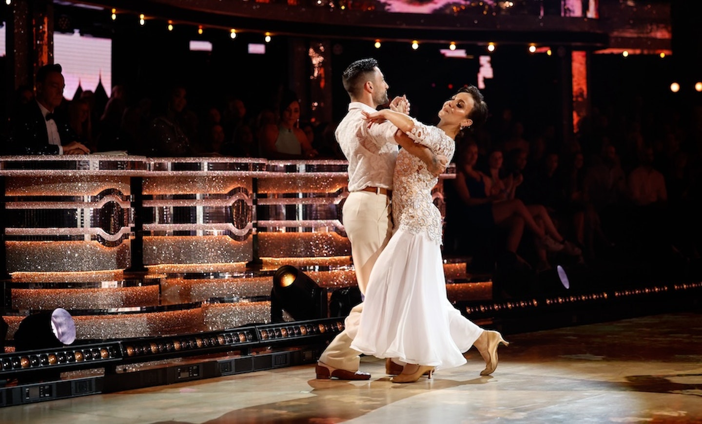 Giovanni Pernice and Amanda Abbington dancing on Strictly Come Dancing 2023