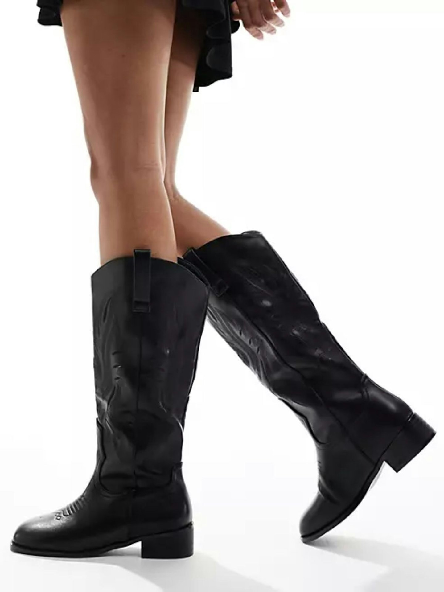 Glamourous Wide Fit Western Knee Boots