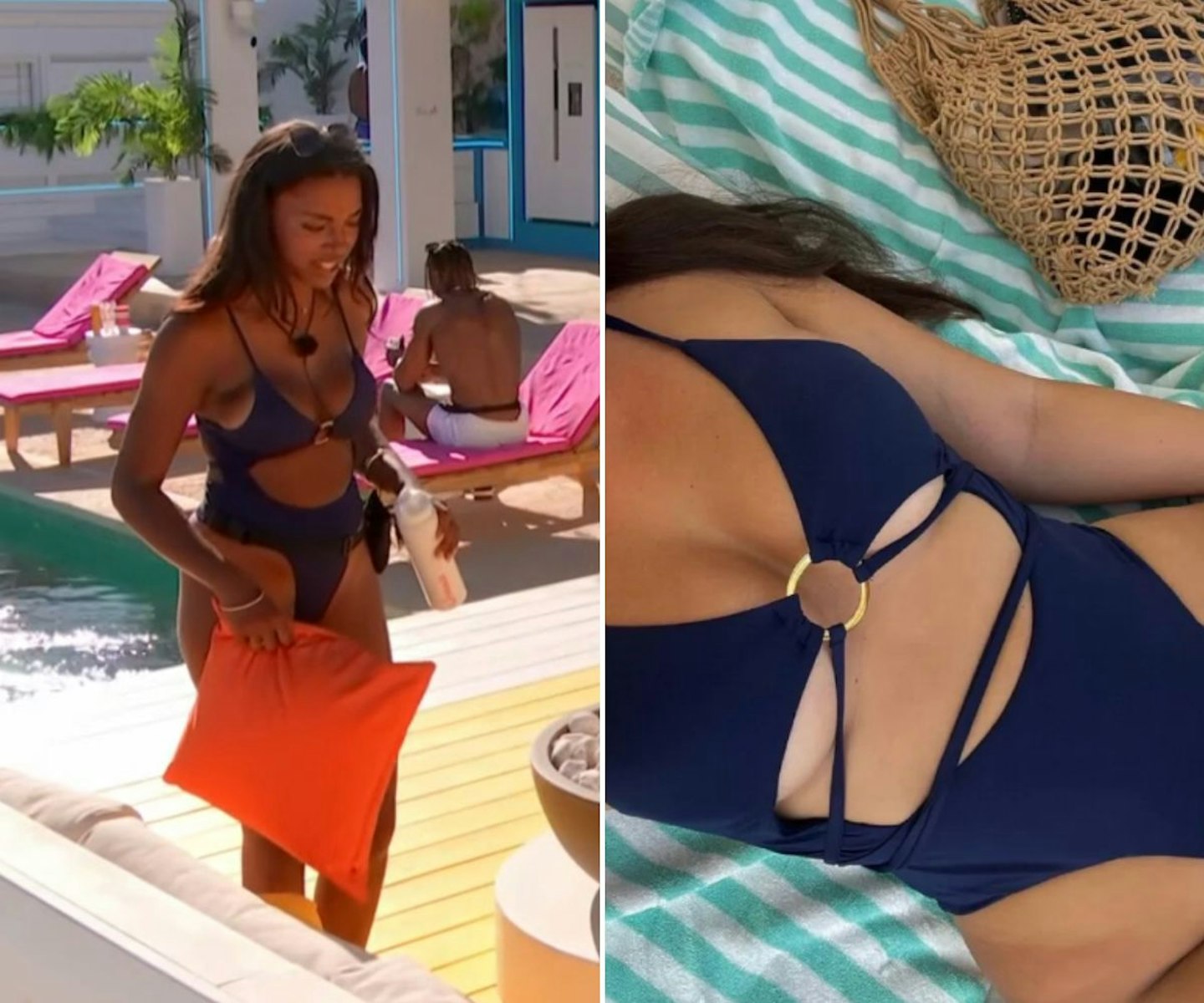 Uma's Blue Swimsuit From Episode 30