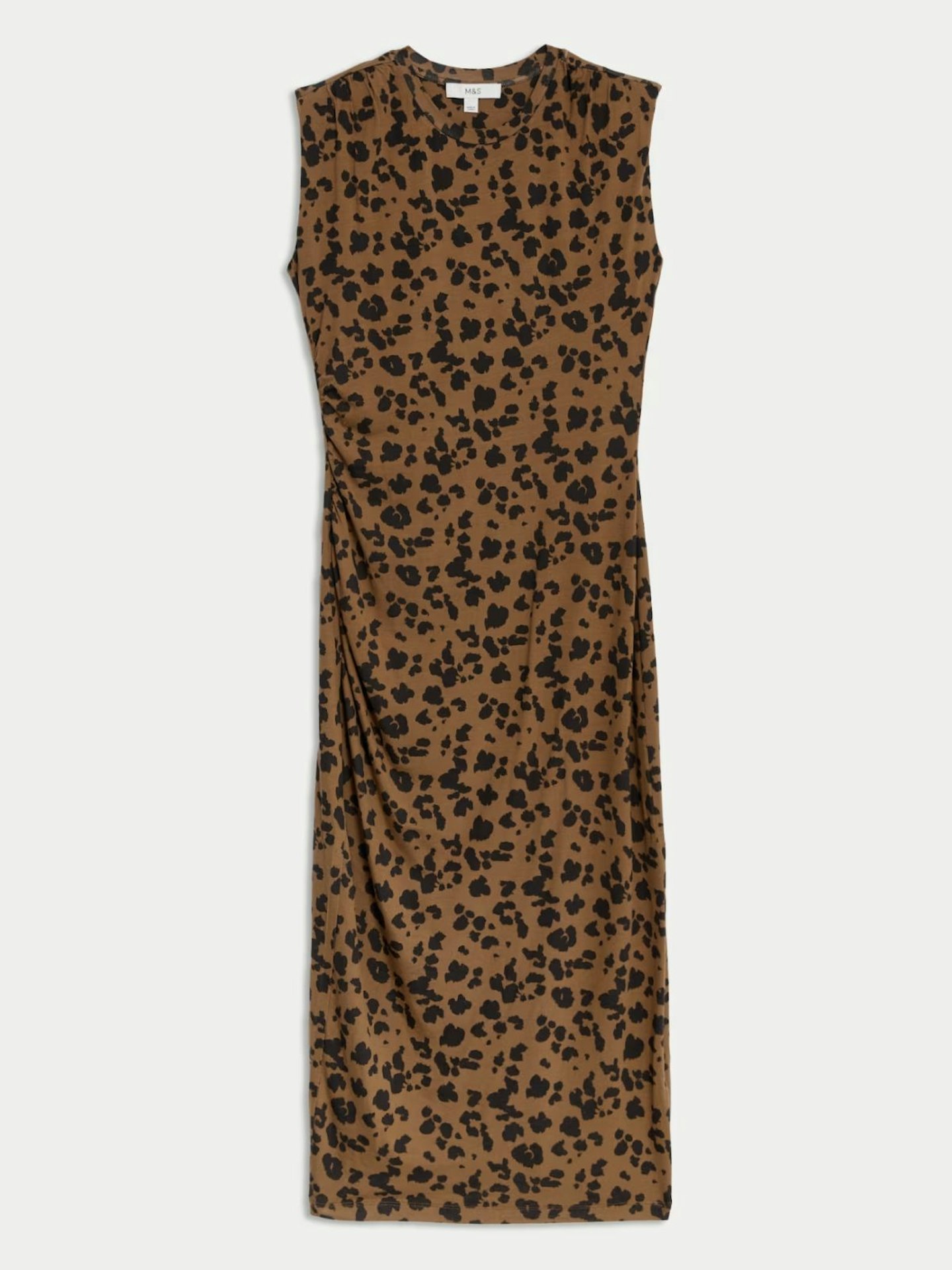 Jersey Animal Print Midi Column Dress