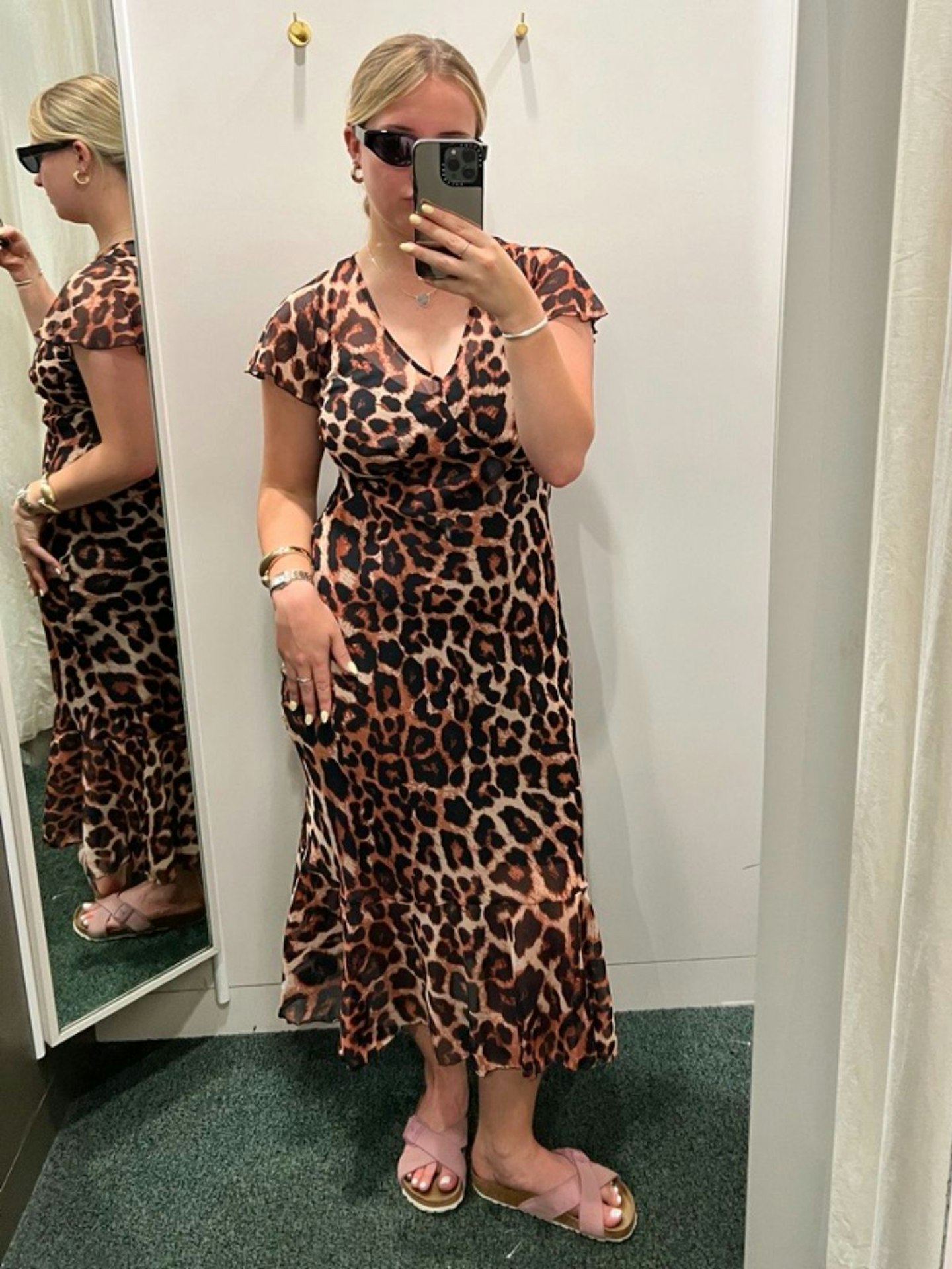 M&S Leopard Chiffon Dress