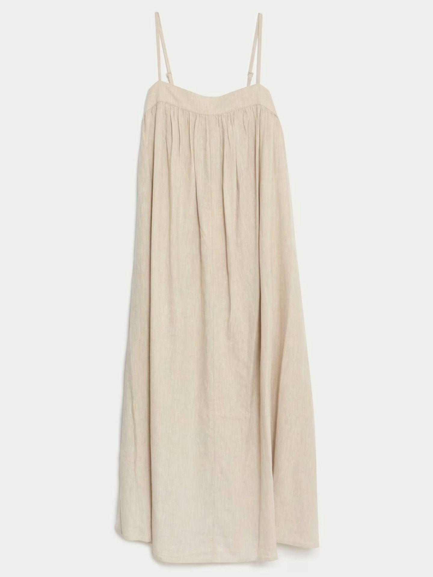 Linen Rich Cami Midi Dress