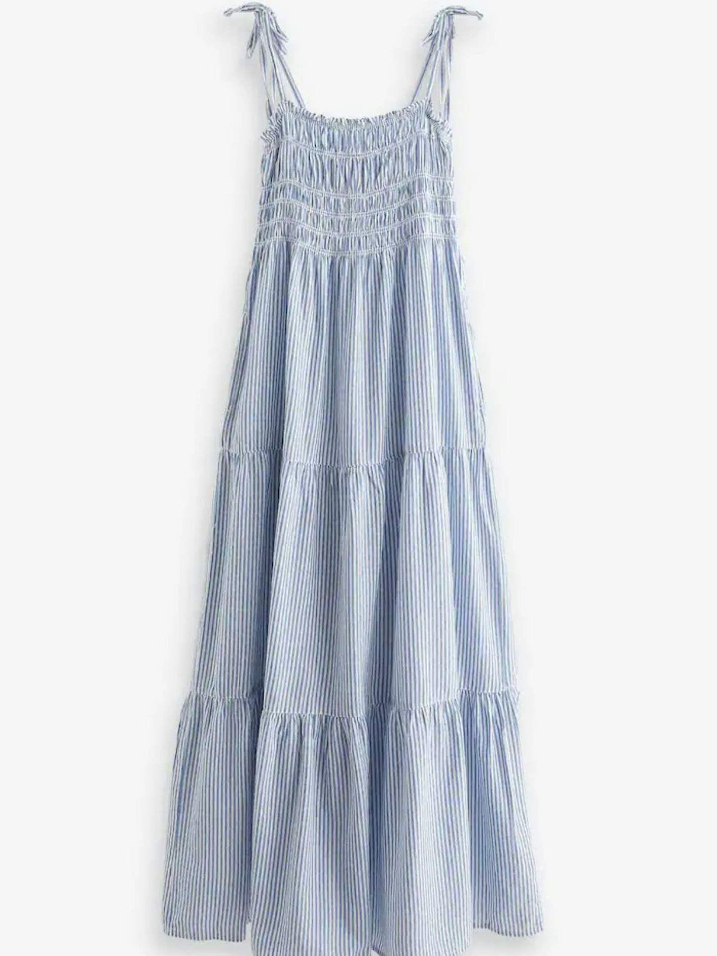 Next Blue Stripe Maxi Summer Dress