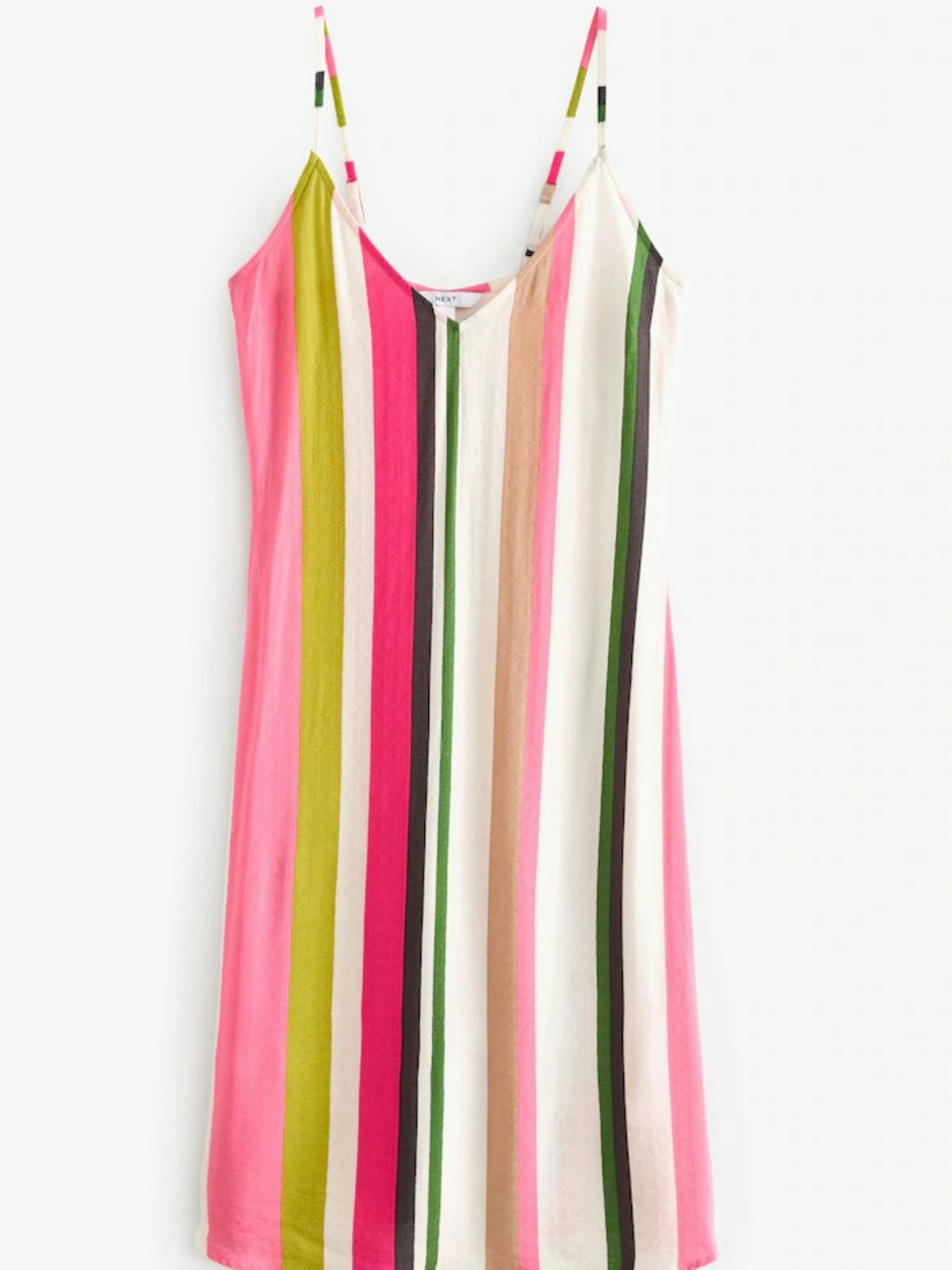 Next Print Midi Strappy Summer Slip Dress