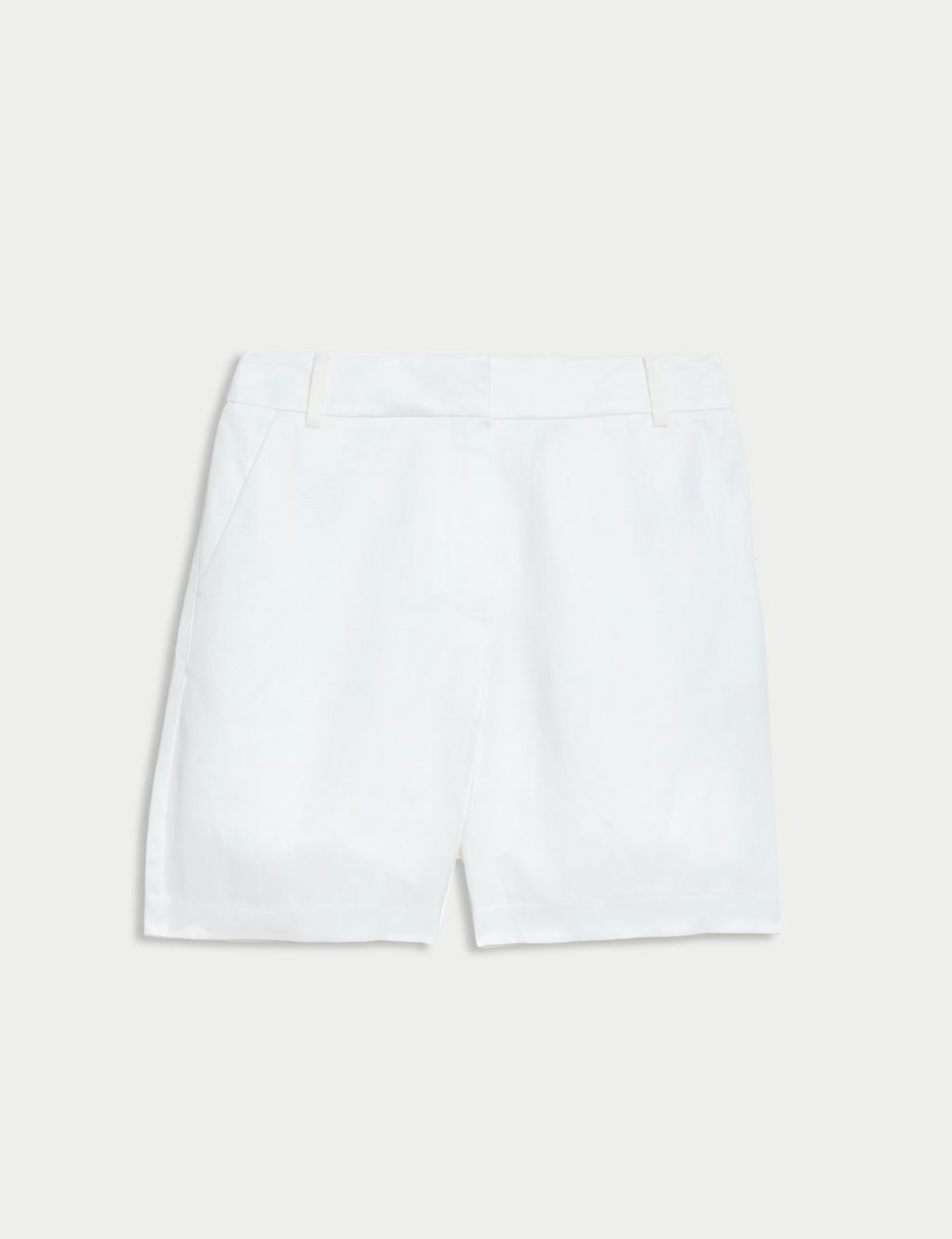 M&S Linen Blend High Waisted Shorts