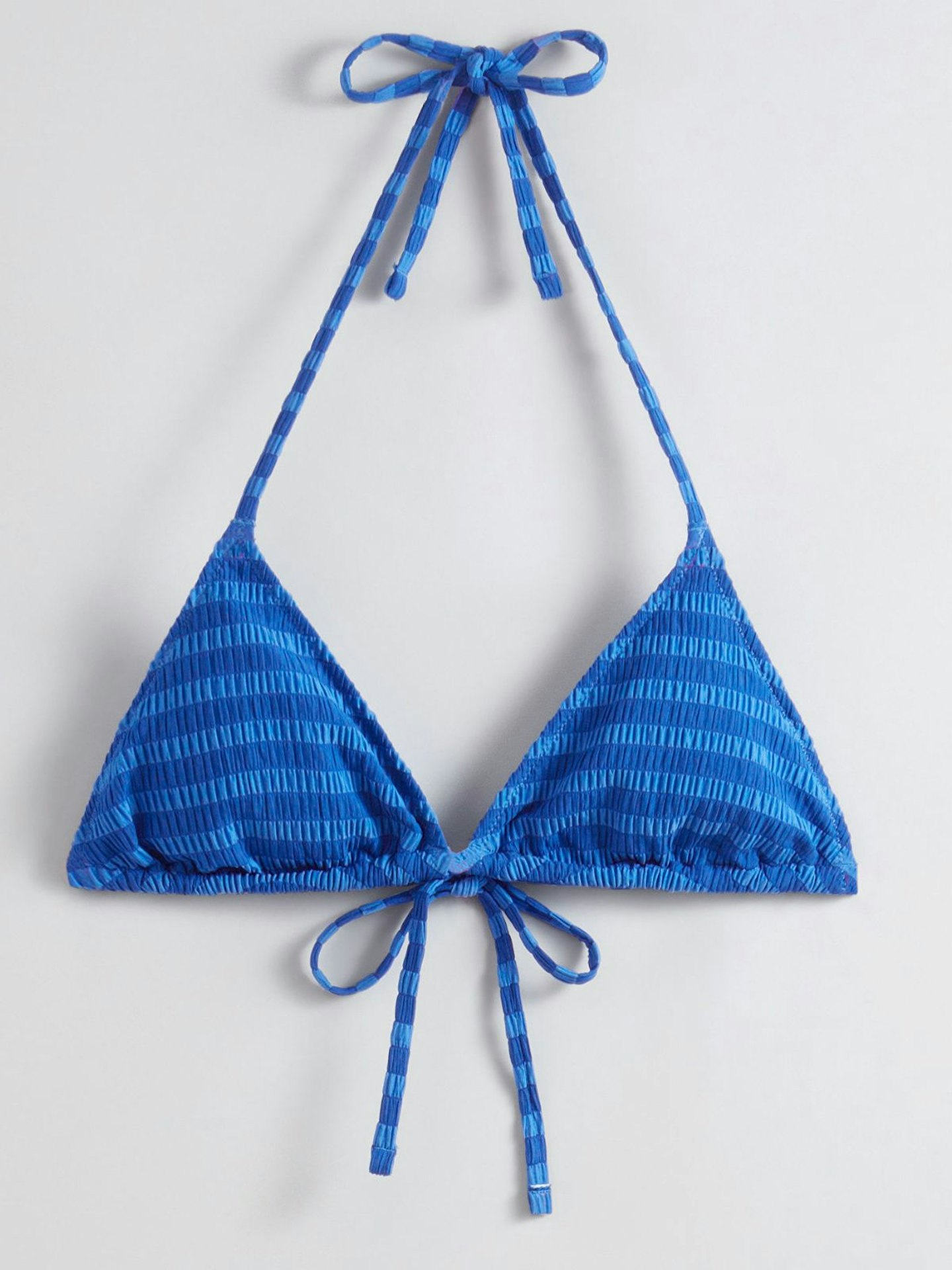 Tie-Detailed Triangle Bikini Top