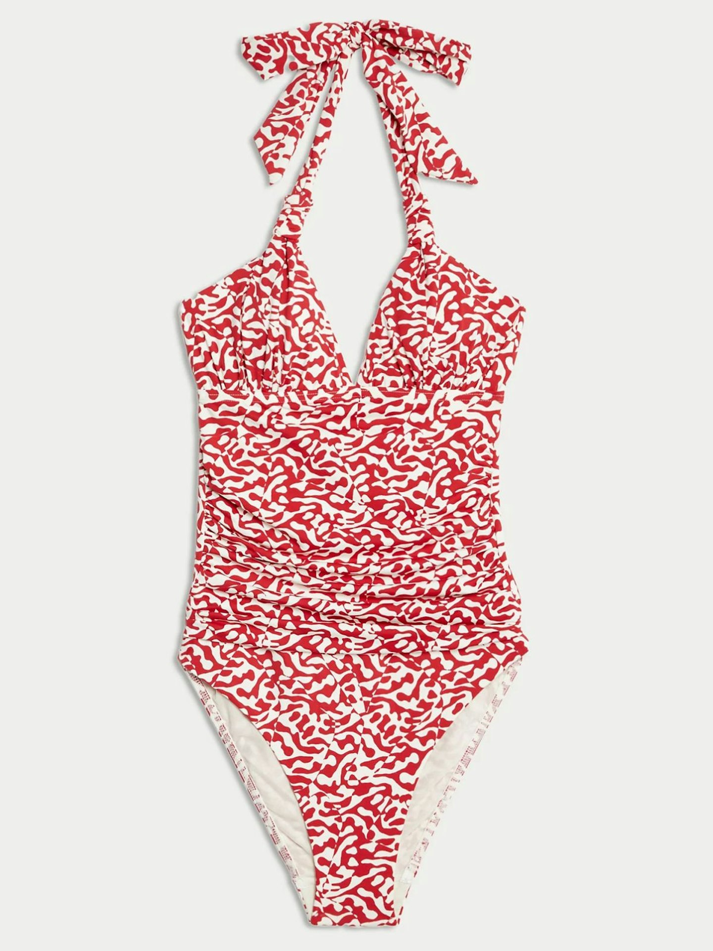 Tummy Control Plunge Halterneck Swimsuit