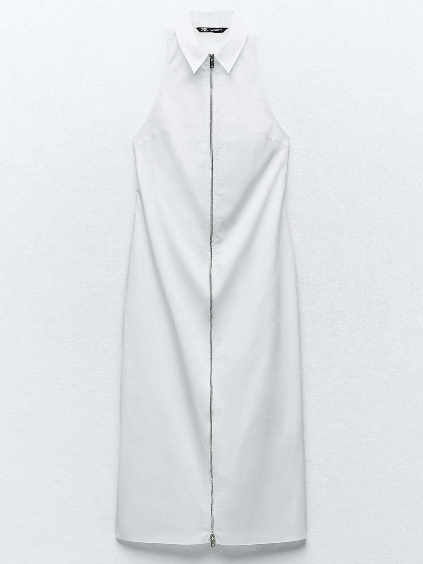 Zara Gabardine Midi Dress