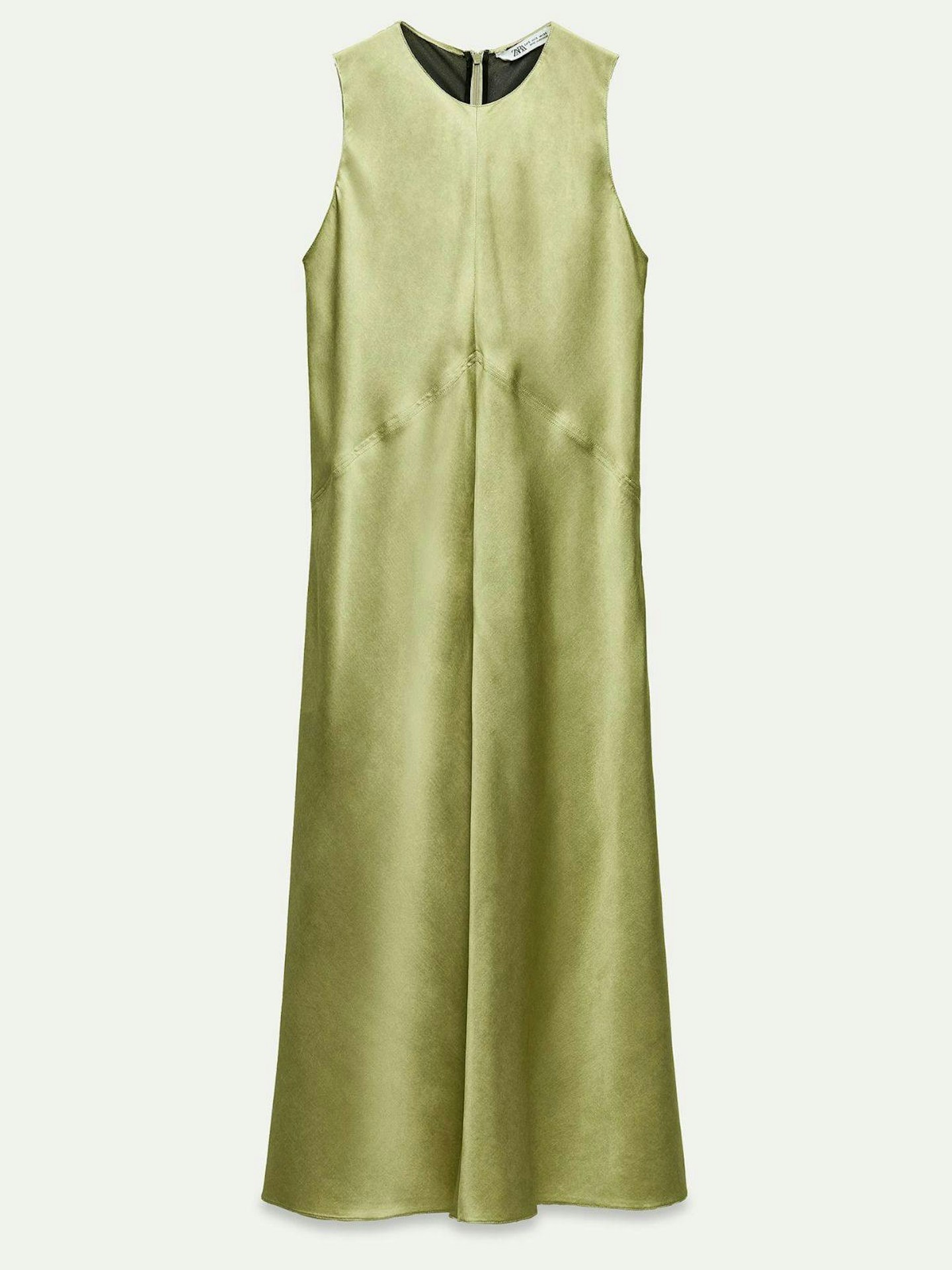 Zara ZW Collection Sleeveless Satin Dress