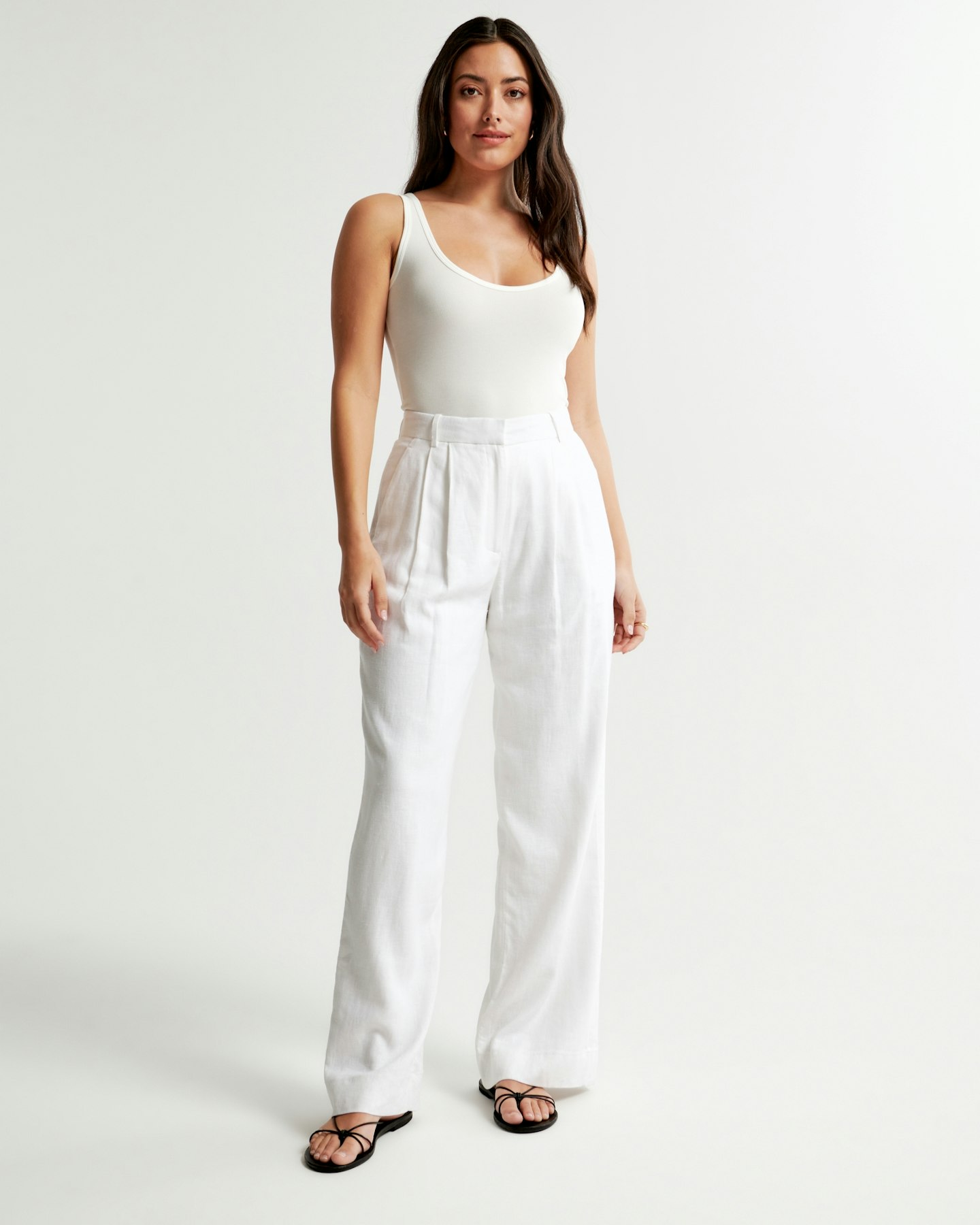 Abercrombie & Fitch, Tailored Linen-Blend Pant