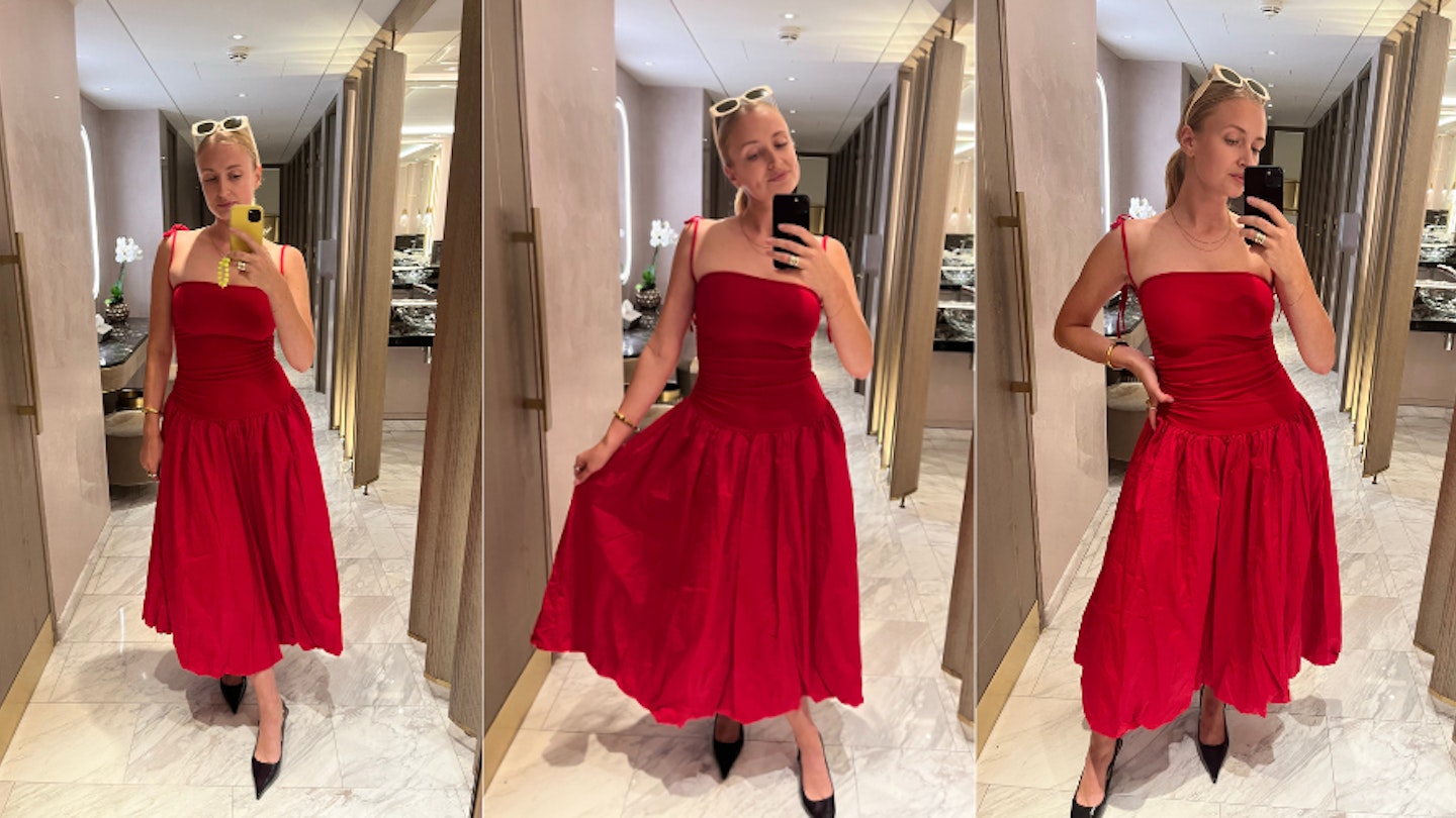 amy lynn red dress Buy Amy Lynn Red Alexa Puffball Cotton Mini Dress from Next USA