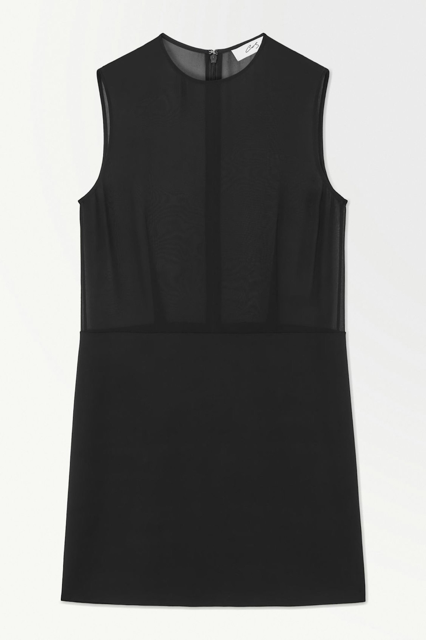 COS, Sheer Panel Mesh Dress