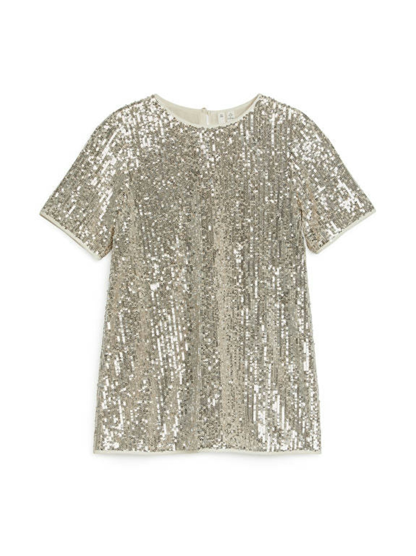 Arket, Silver Sequin Dress