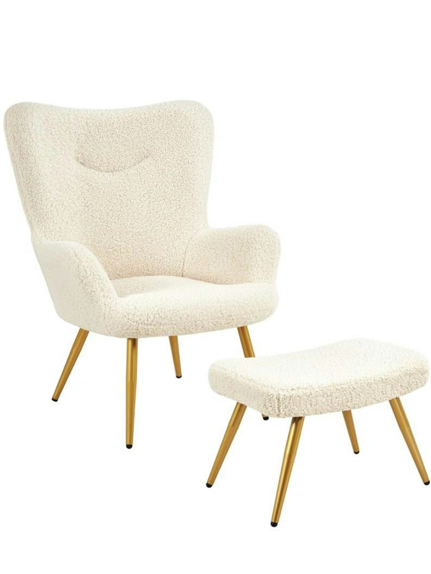 Wayfair, Mccreery Wide Tufted Lounge Chair And Ottoman