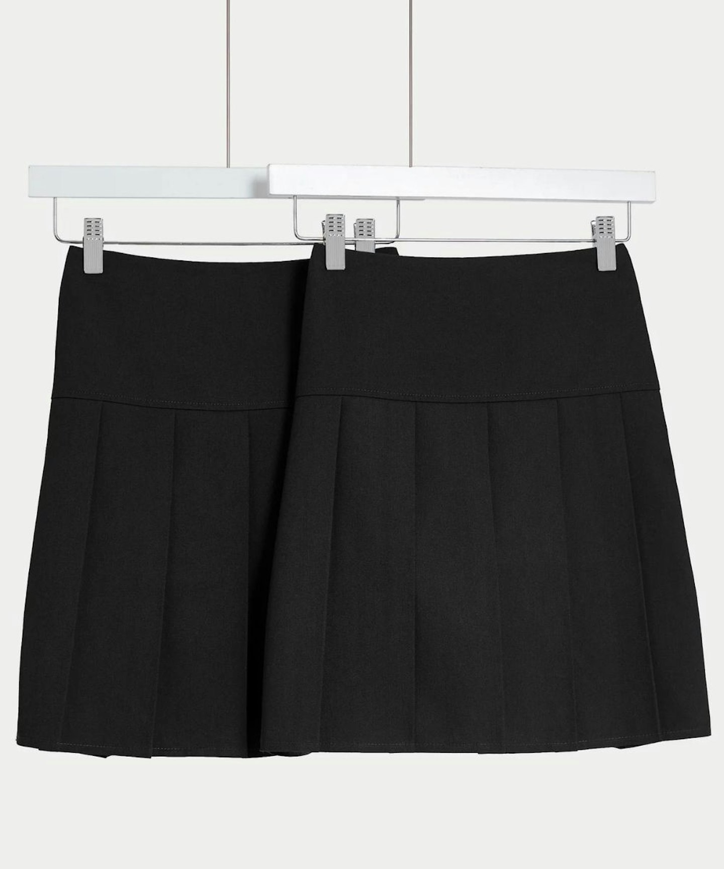 M&S 2pk Girls' Pleated School Skirts (2-18 Yrs)