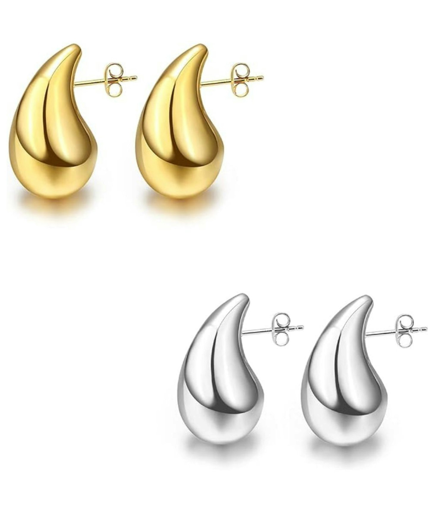 Funte® Chunky Gold Hoop Earrings