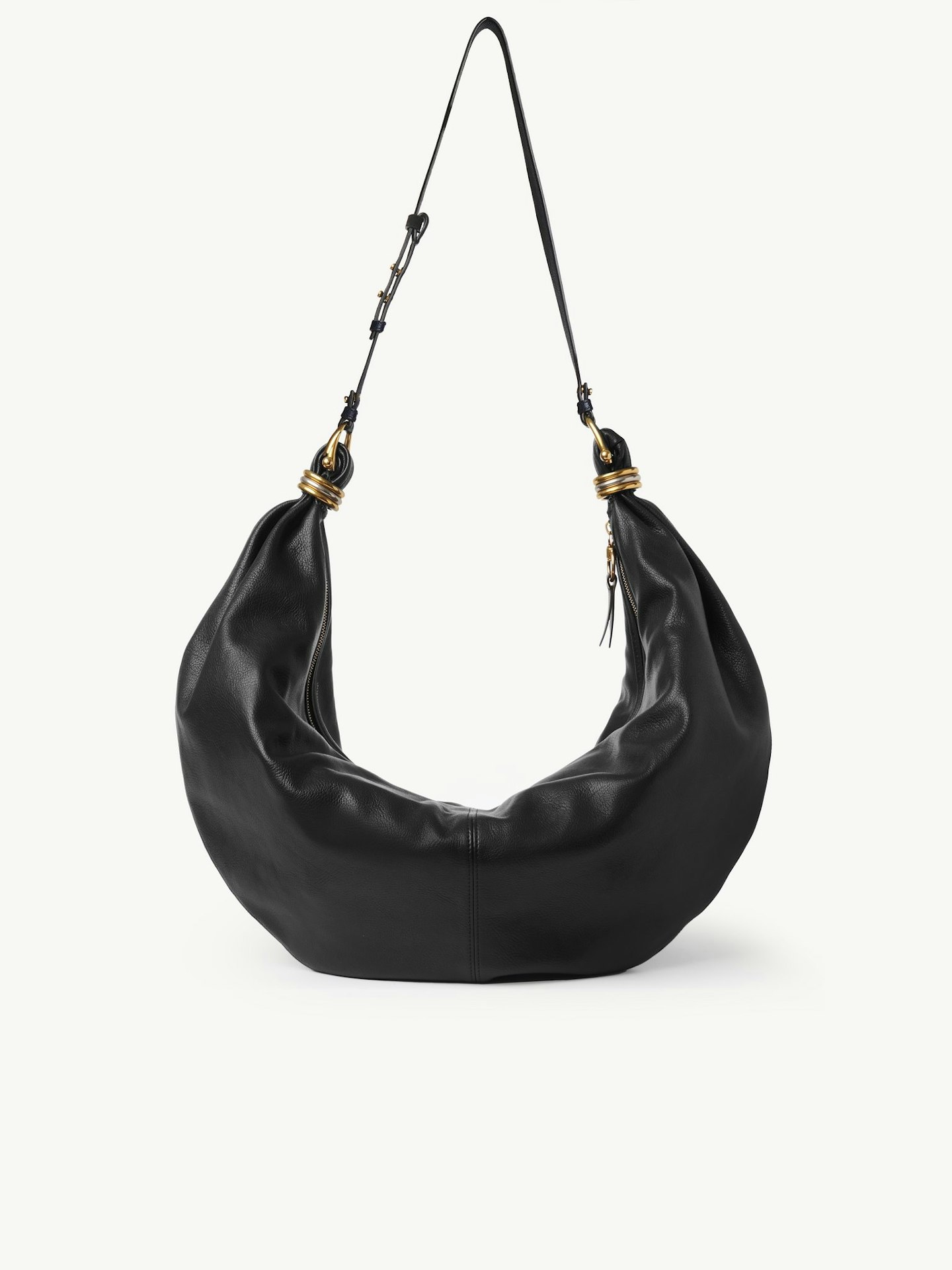 Chloé, Large Bracelet Hobo Bag In Grained Leather