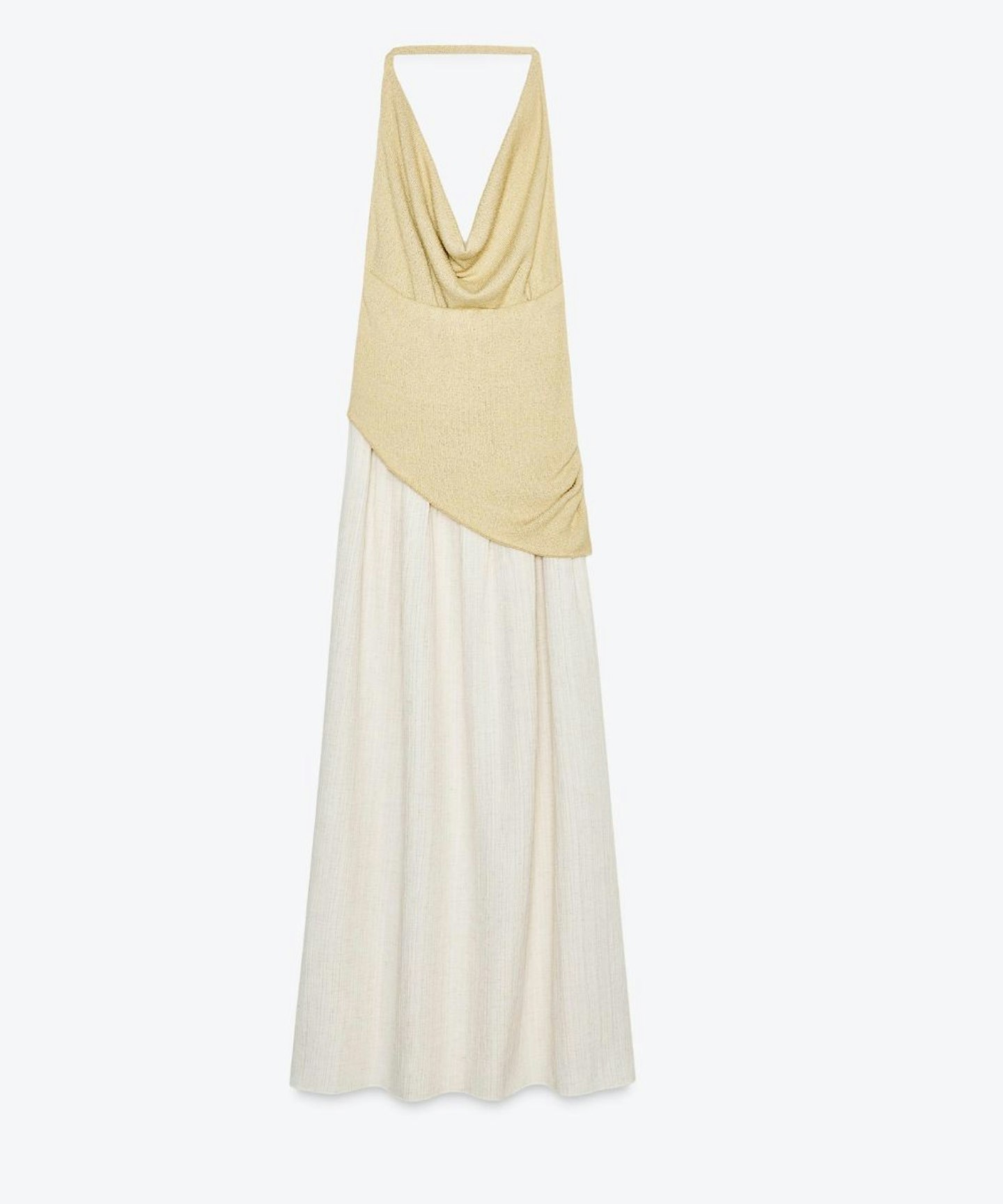 Contrast Halter Dress