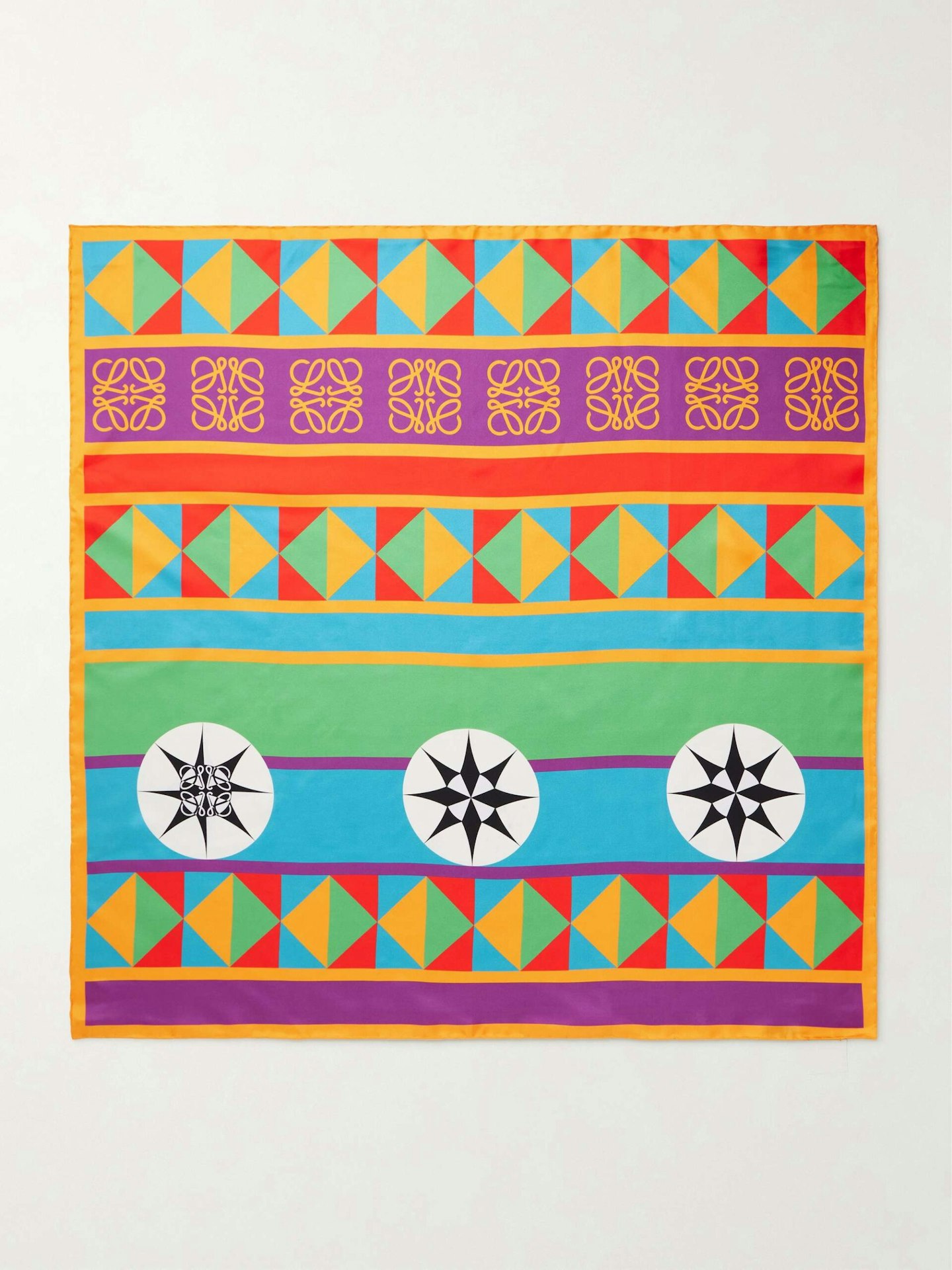 Loewe + Paula's Ibiza Printed Silk-Twill Scarf