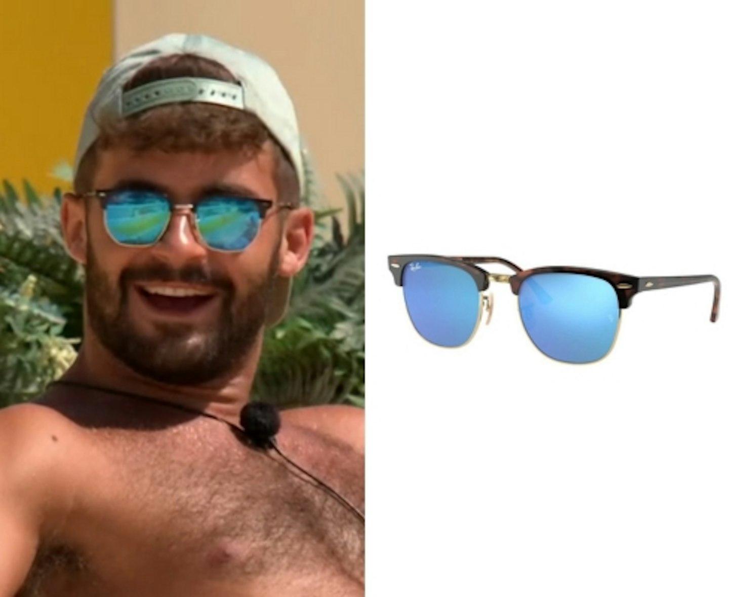 Ciaran Davies' Blue Lens Ray-Ban Sunglasses 