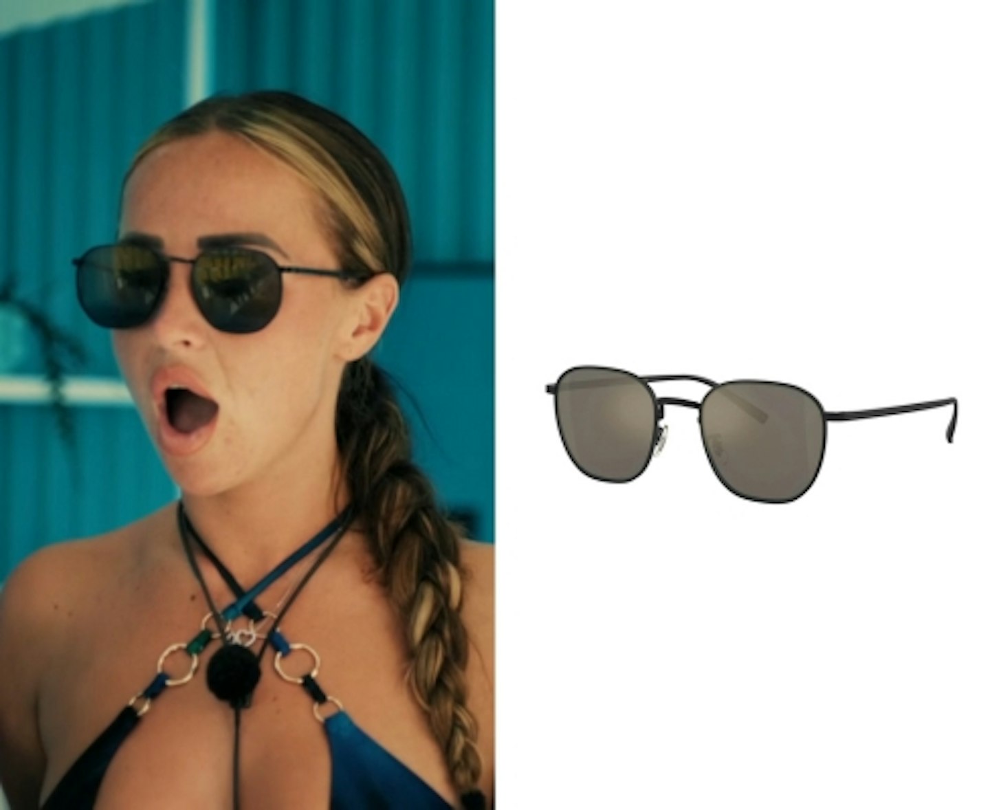 Nicole Samuel's Black Rounded Sunglasses