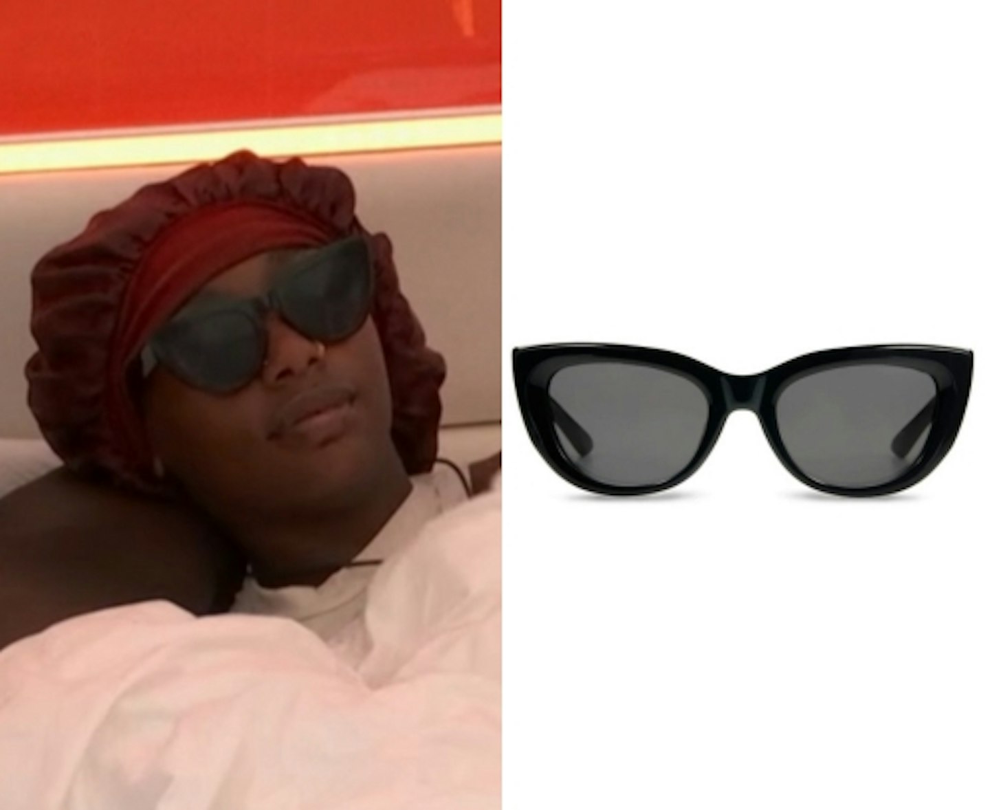 Mimii Ngulube's Black Cat Eye Sunglasses